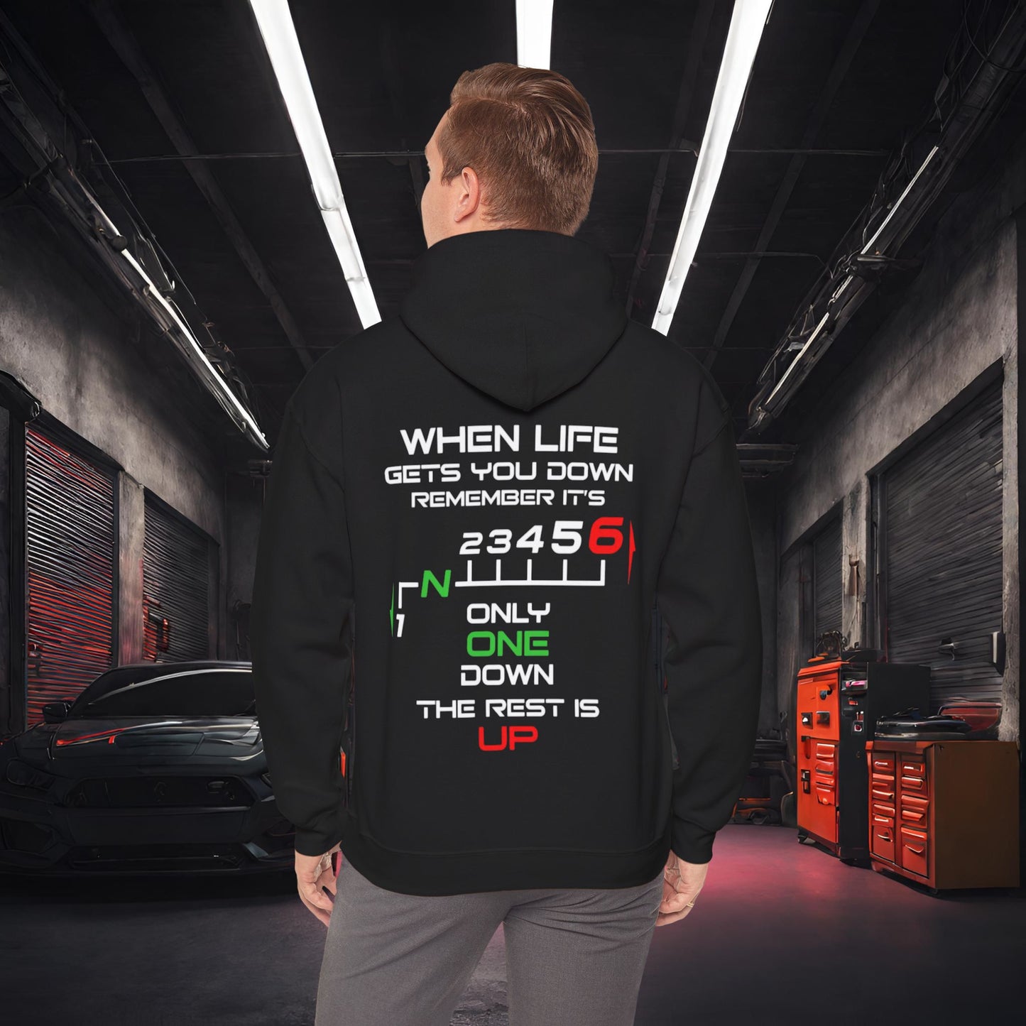 1 Down, 5 Up-Ultra Soft, Premium Hoodie