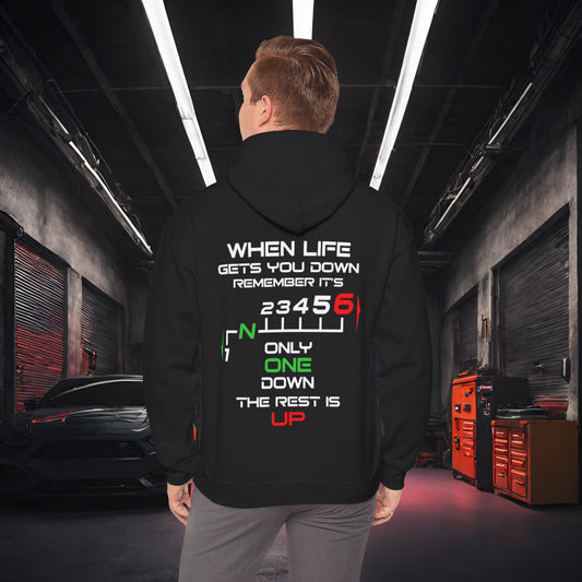 1 Down, 5 Up-Ultra Soft, Premium Hoodie