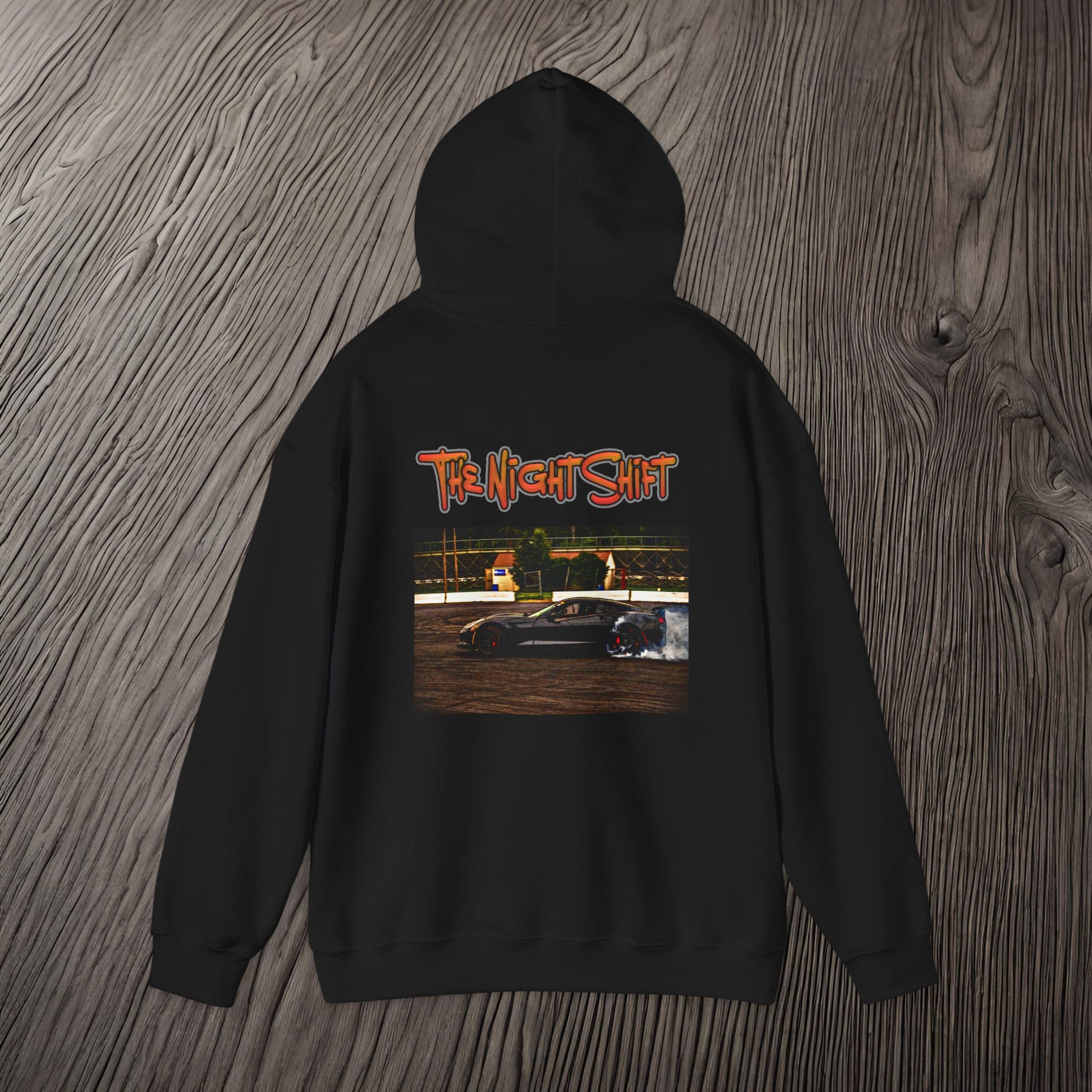 Chevy Corvette C7 Drifting At Lebanon Valley-Ultra Soft, Premium Hoodie Printify by The Night Shift Automotive Apparel