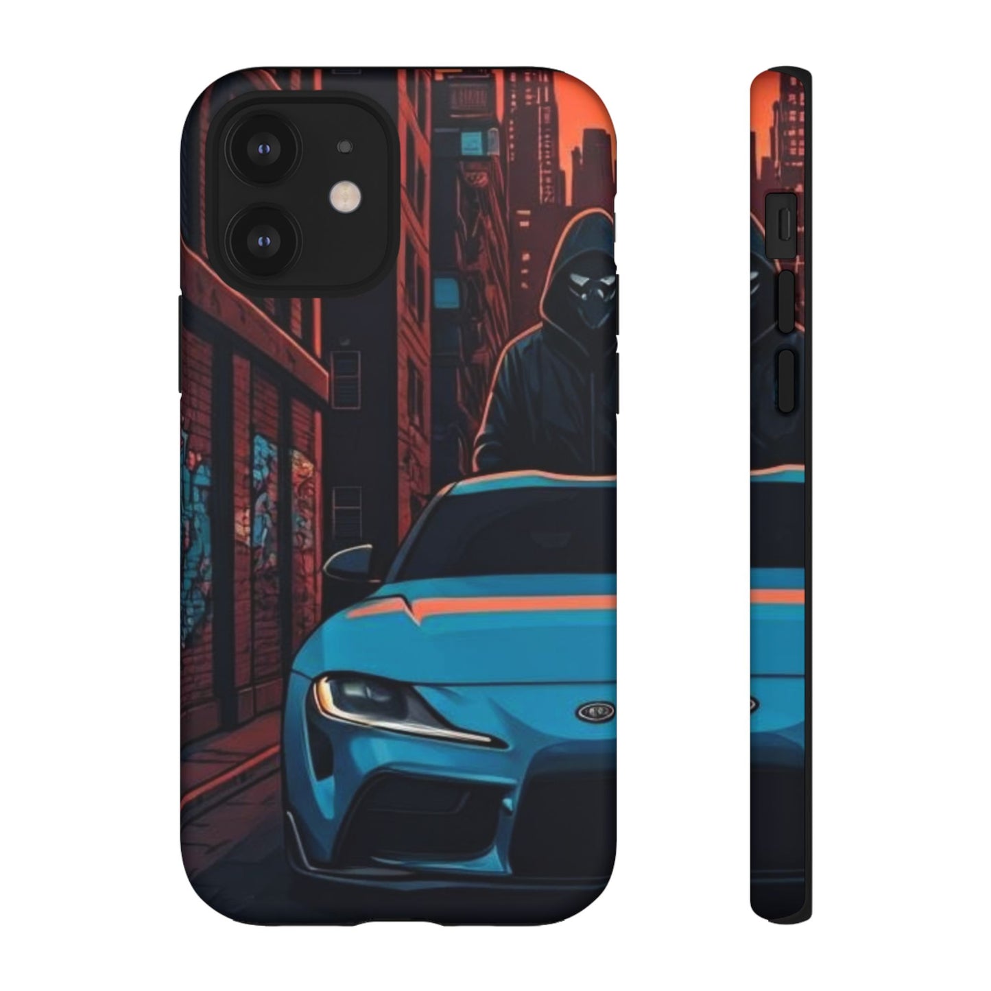 Toyota Supra MK-V Street Life-Dual Layer Ultra Tough Phone Case iPhone 12 Matte Printify by The Night Shift Automotive Apparel