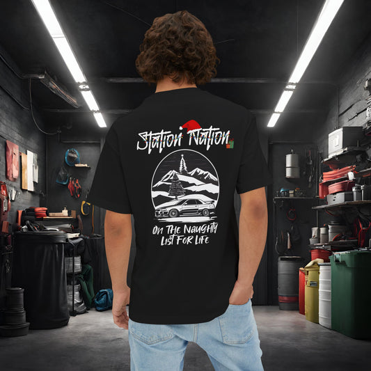 🎄 Christmas Limited Edition Station Nation-Premium, Ultra Soft Unisex Oversized Boxy Tee Printify by The Night Shift Automotive Apparel
