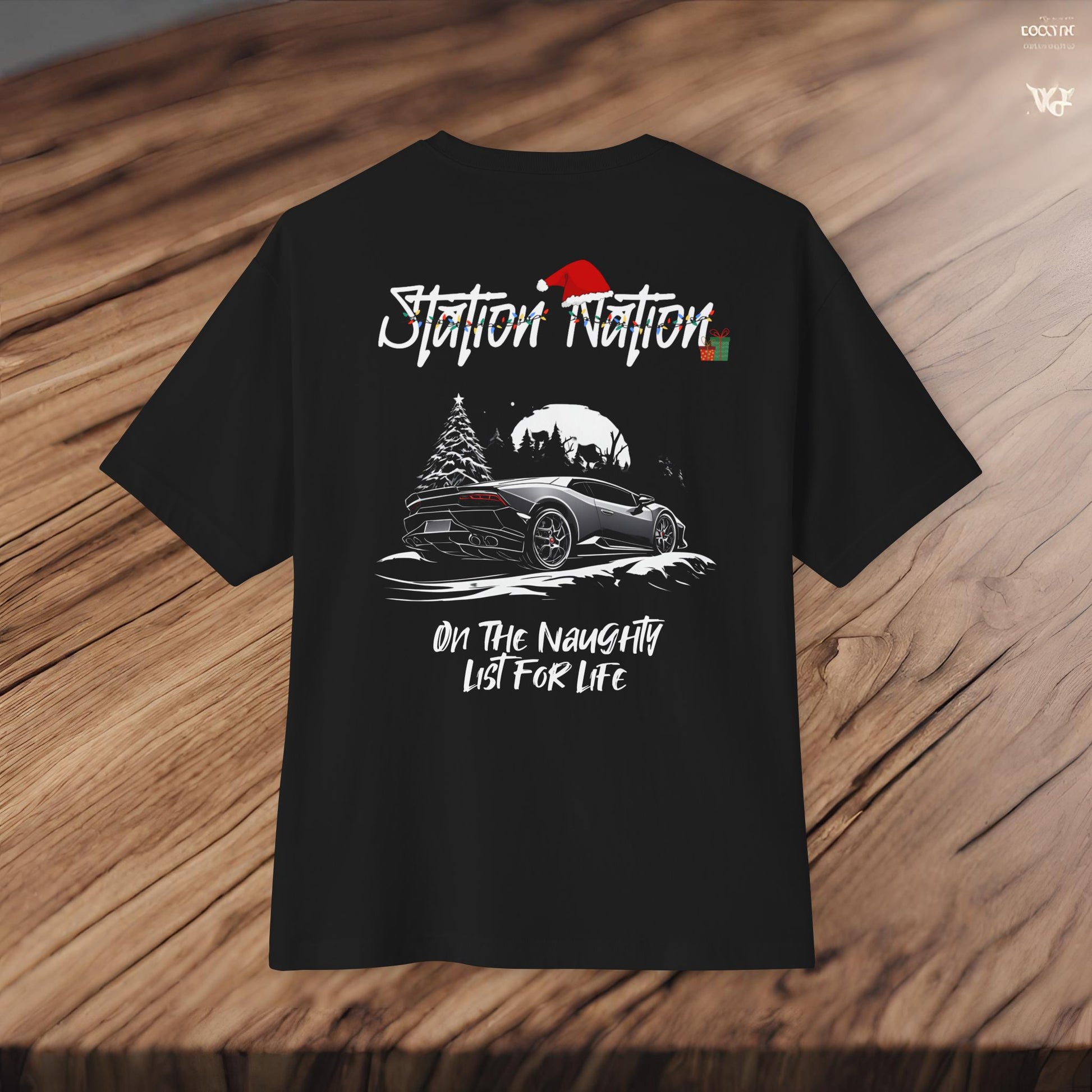 🎄 Christmas Limited Edition Station Nation-Premium, Ultra Soft Unisex Oversized Boxy Tee Printify by The Night Shift Automotive Apparel