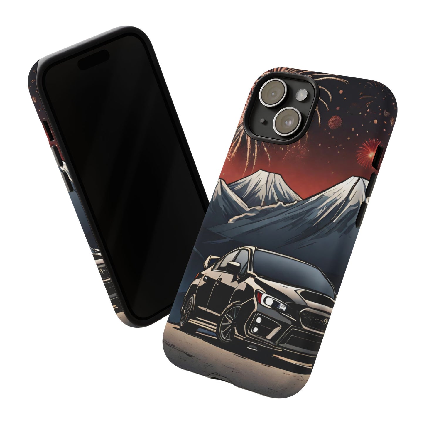 Subaru WRX/STI Fireworks-Dual Layer Ultra Tough Phone Case Printify by The Night Shift Automotive Apparel