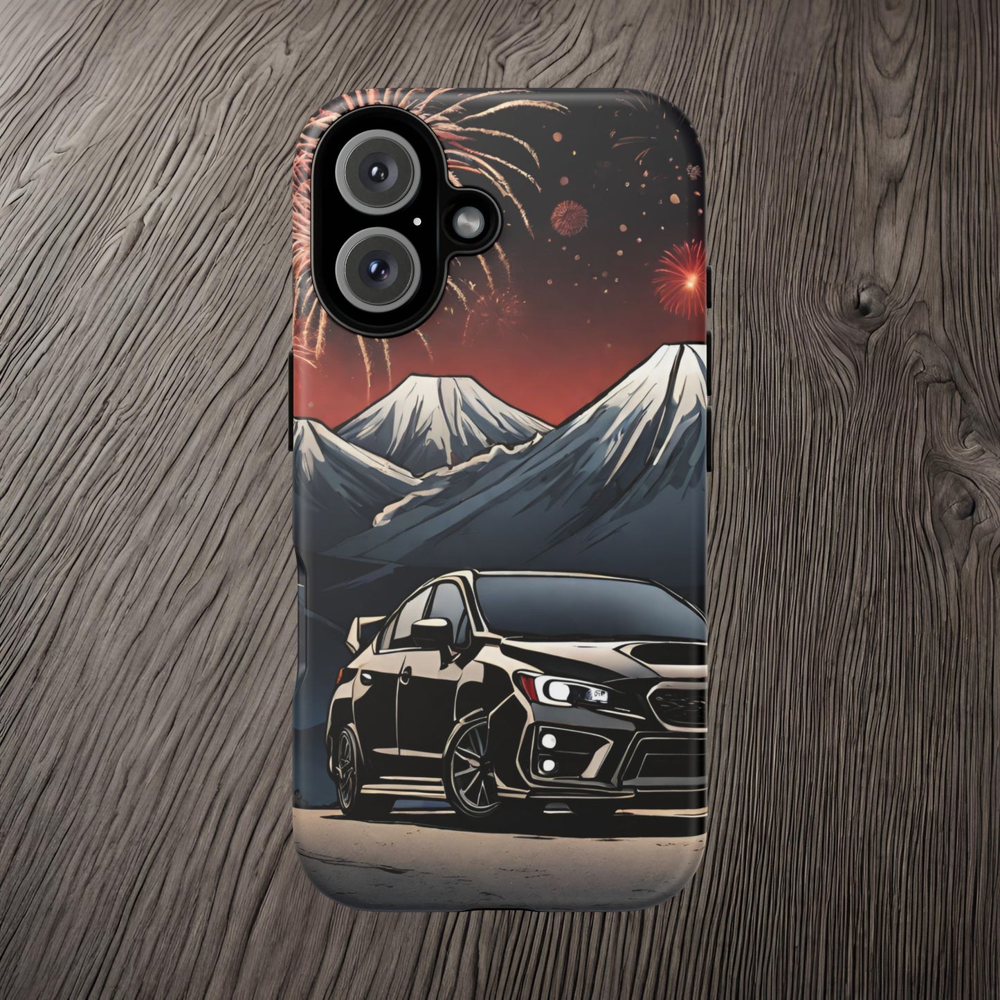 Subaru WRX/STI Fireworks-Dual Layer Ultra Tough Phone Case Printify by The Night Shift Automotive Apparel