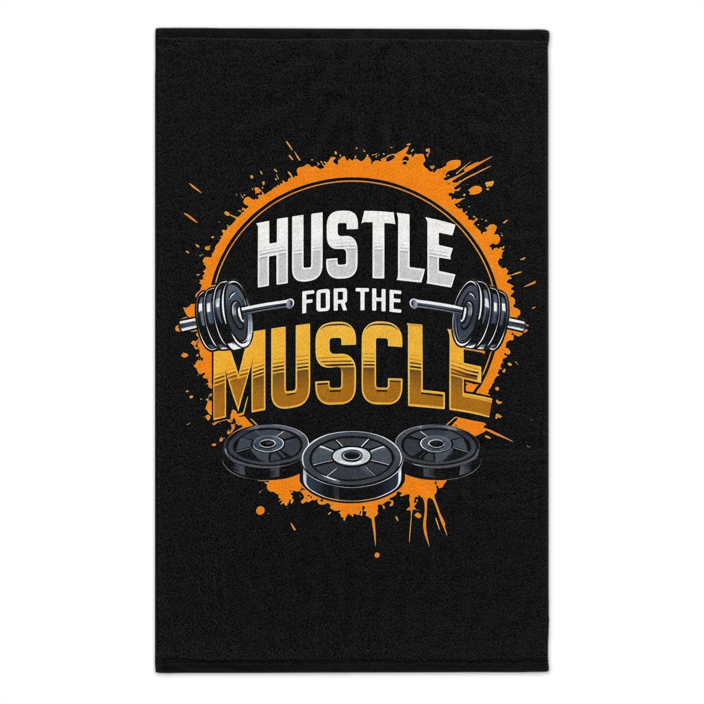Hustle For The Muscle-Gym Towel( 11x18) Printify by The Night Shift Automotive Apparel