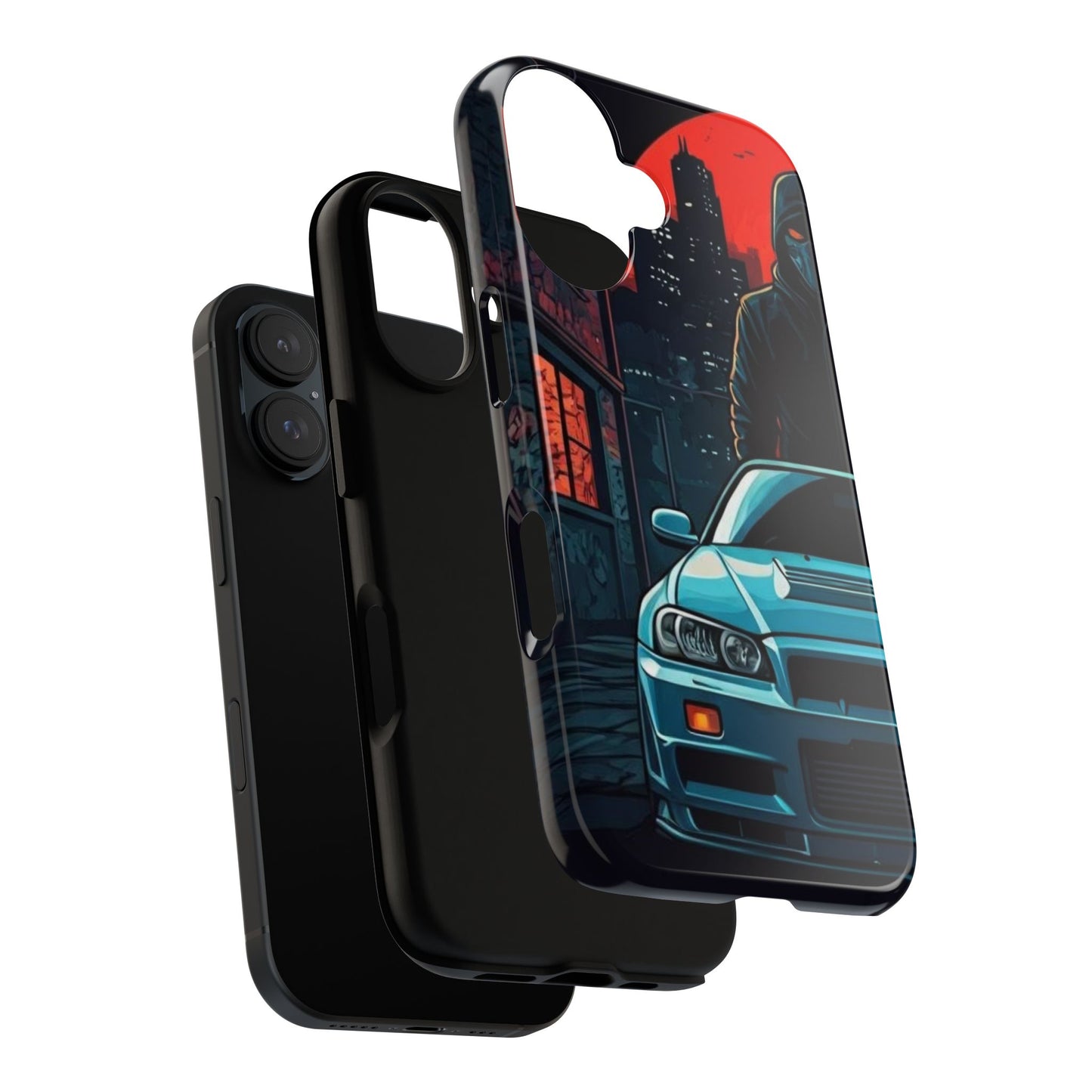 Nissan Skyline R34 Street Life-Dual Layer Ultra Tough Phone Case Printify by The Night Shift Automotive Apparel
