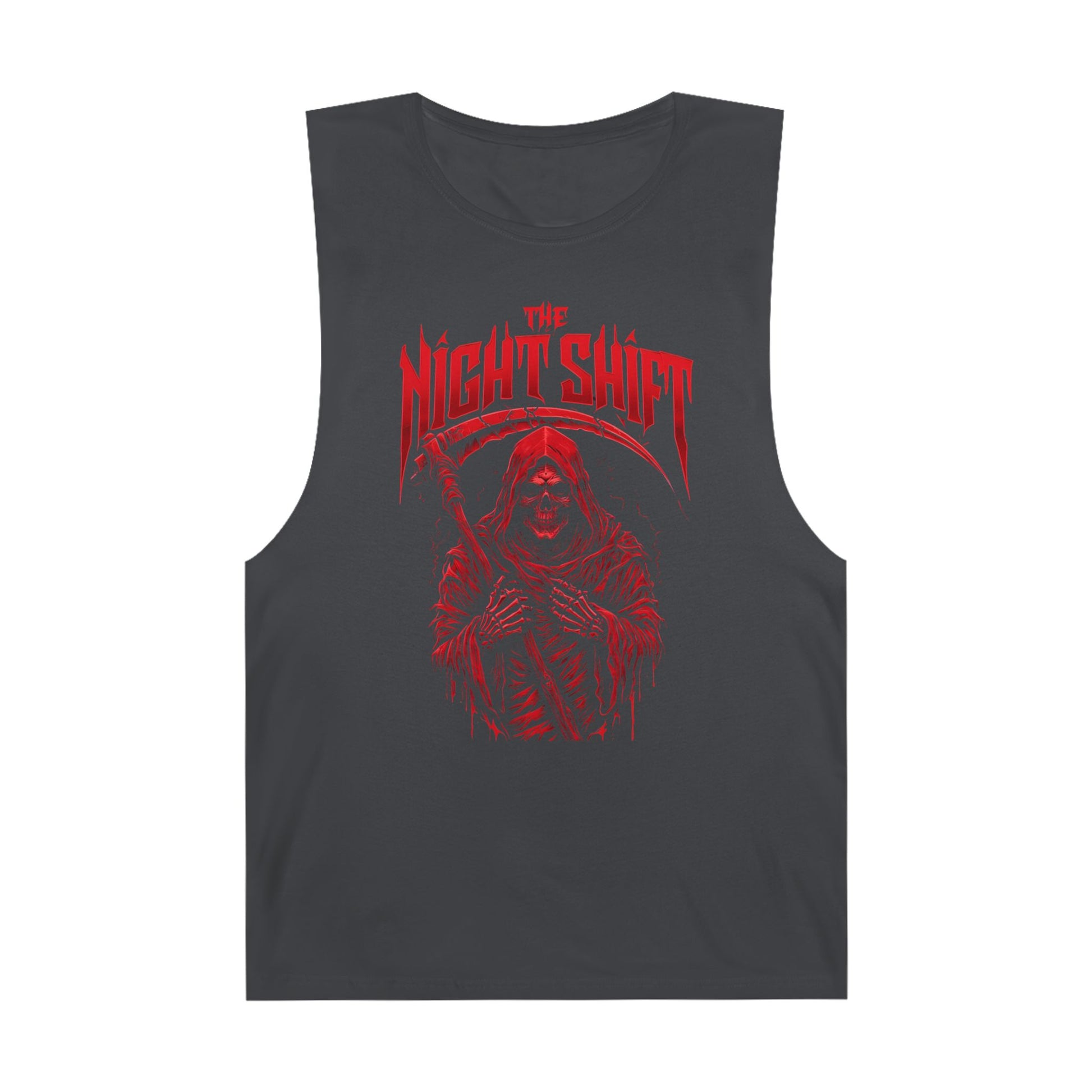 The Night Shift Reaper - Premium Unisex Barnard Tank Top Coal Printify by The Night Shift Automotive Apparel