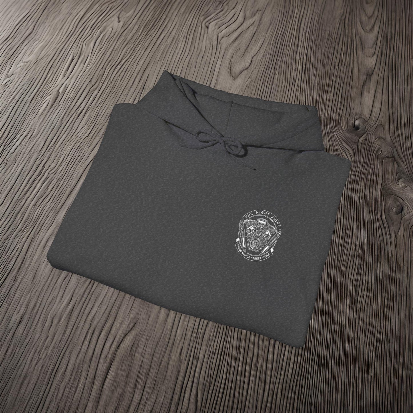 The Night Shift Performance Engine-Ultra Soft, Premium Hoodie Printify by The Night Shift Automotive Apparel