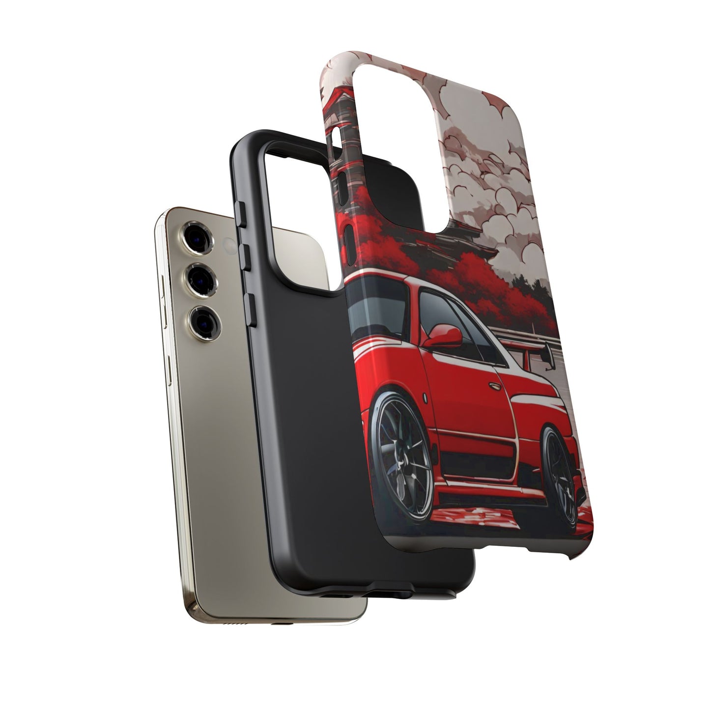 Nissan Skyline R34-Dual Layer Ultra Tough Phone Case Printify by The Night Shift Automotive Apparel
