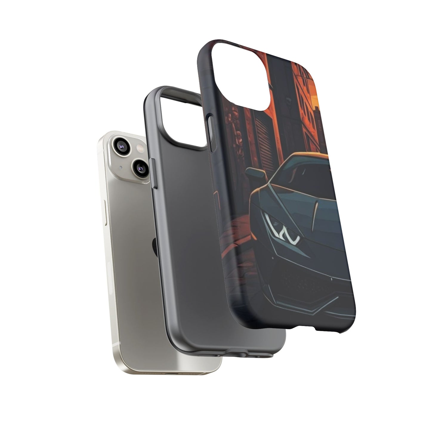 Lamborghini Huracan Street Life-Dual Layer Ultra Tough Phone Case Printify by The Night Shift Automotive Apparel