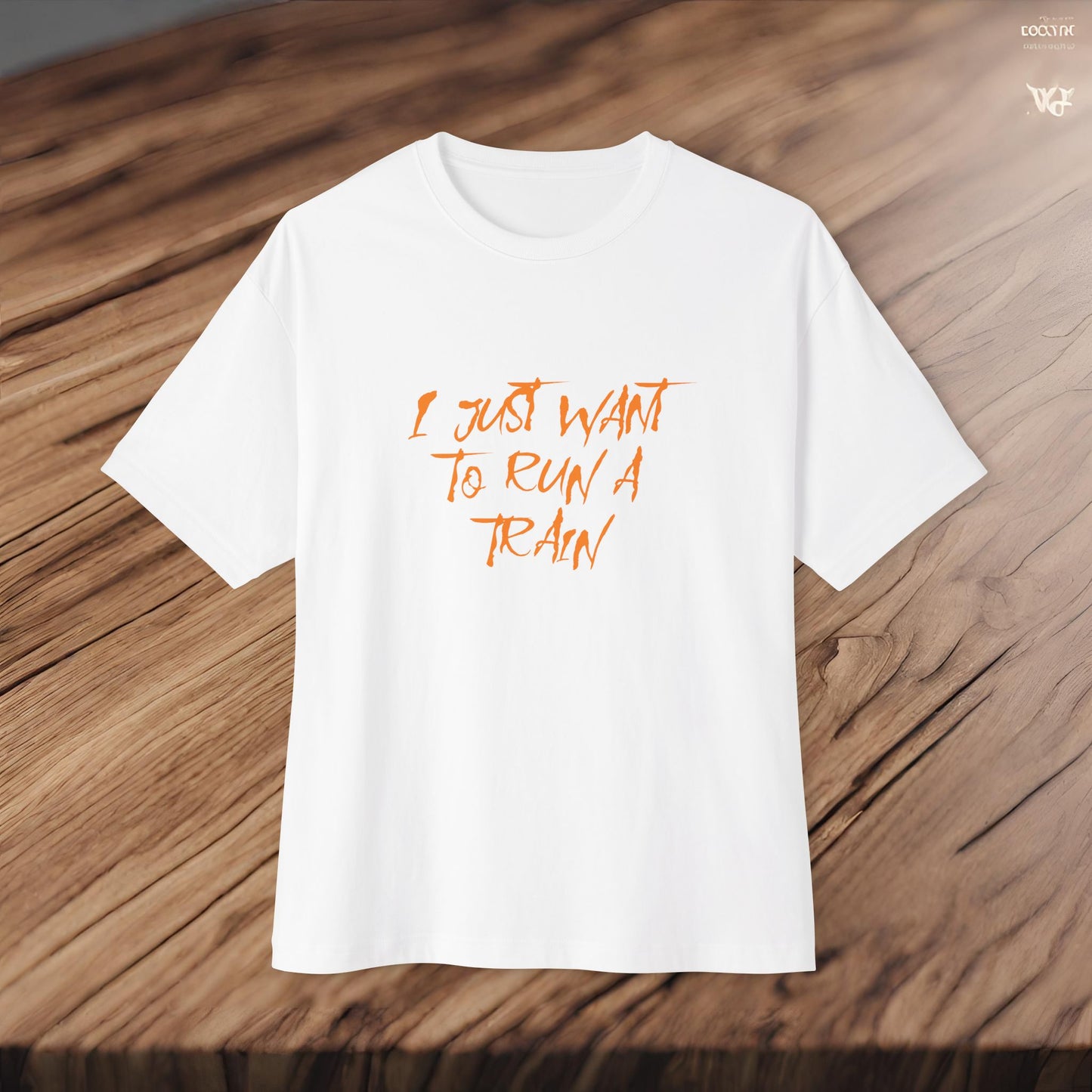 I Just Want To Run A Train-Premium, Ultra Soft Unisex Oversized Boxy Tee Printify by The Night Shift Automotive Apparel
