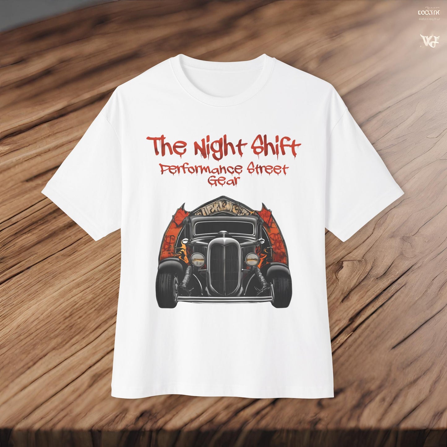 1930's Turtleback Coupe- Premium, Ultra Soft Unisex Oversized Boxy Tee Printify by The Night Shift Automotive Apparel