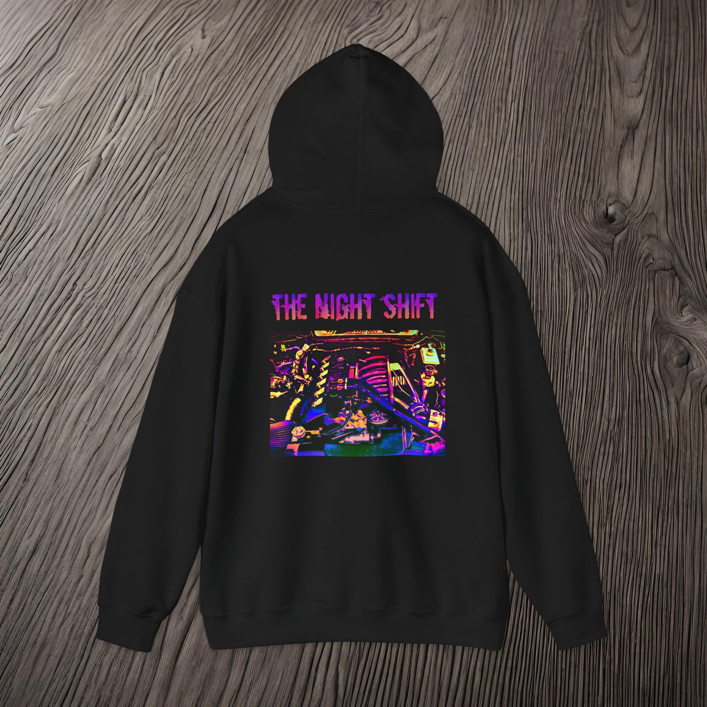 S50B32 Synthwave-Premium, Ultra Soft Unisex Hoodie Printify by The Night Shift Automotive Apparel
