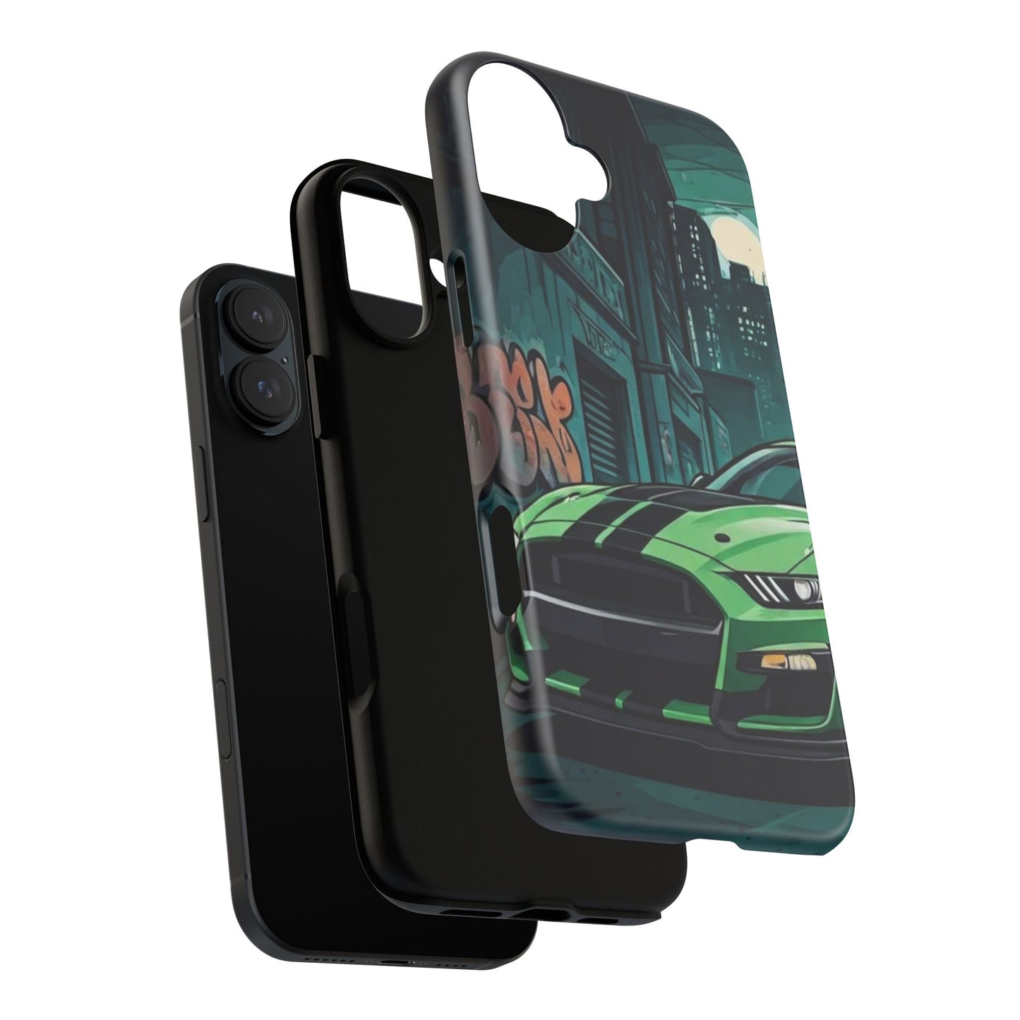 Ford Mustang Shelby GT500 Street Life-Dual Layer Ultra Tough Phone Case Printify by The Night Shift Automotive Apparel