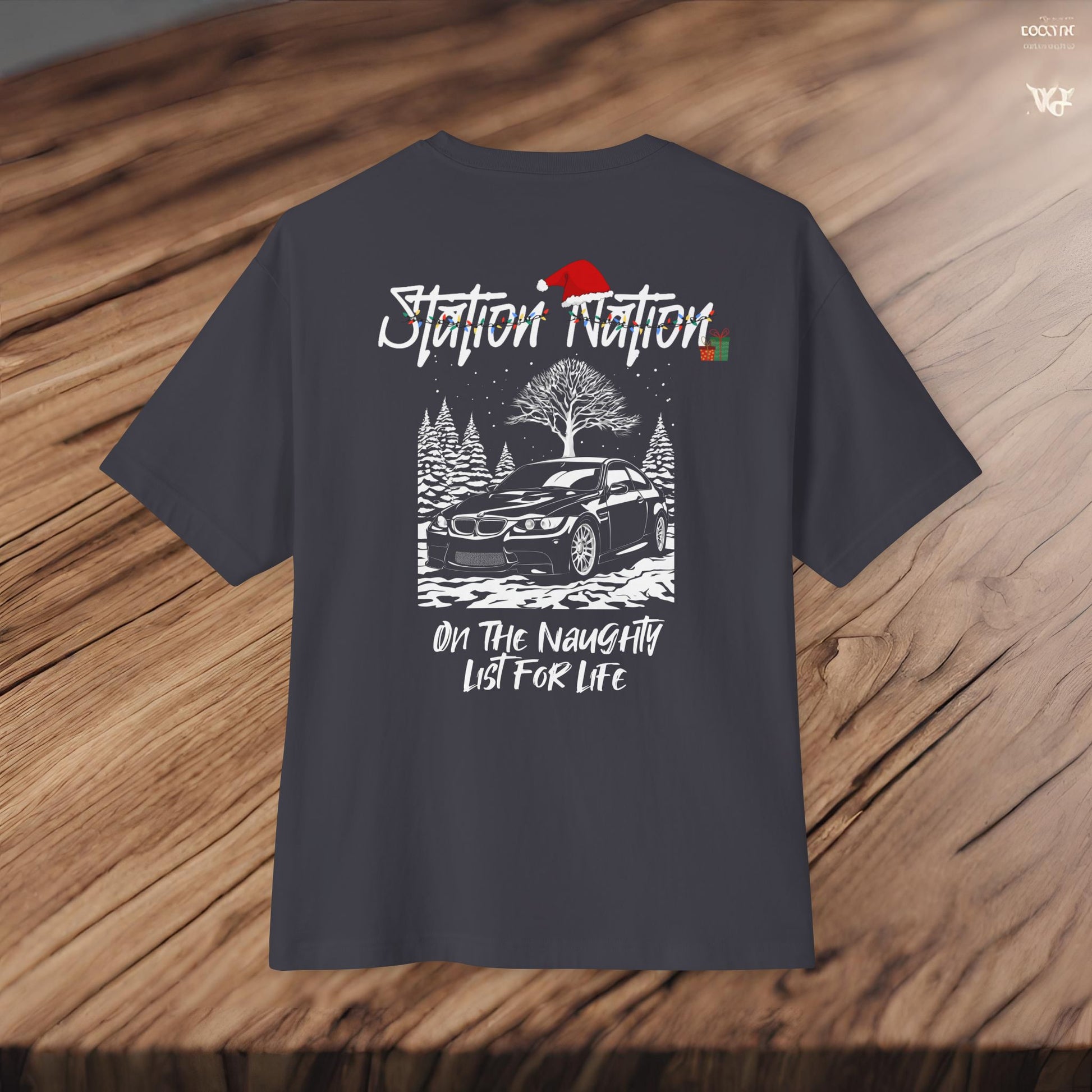 🎄 Christmas Limited Edition Station Nation-Premium, Ultra Soft Unisex Oversized Boxy Tee Printify by The Night Shift Automotive Apparel
