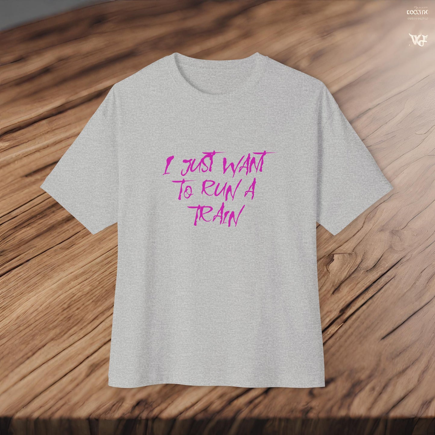 I Just Want To Run A Train-Premium, Ultra Soft Unisex Oversized Boxy Tee Printify by The Night Shift Automotive Apparel