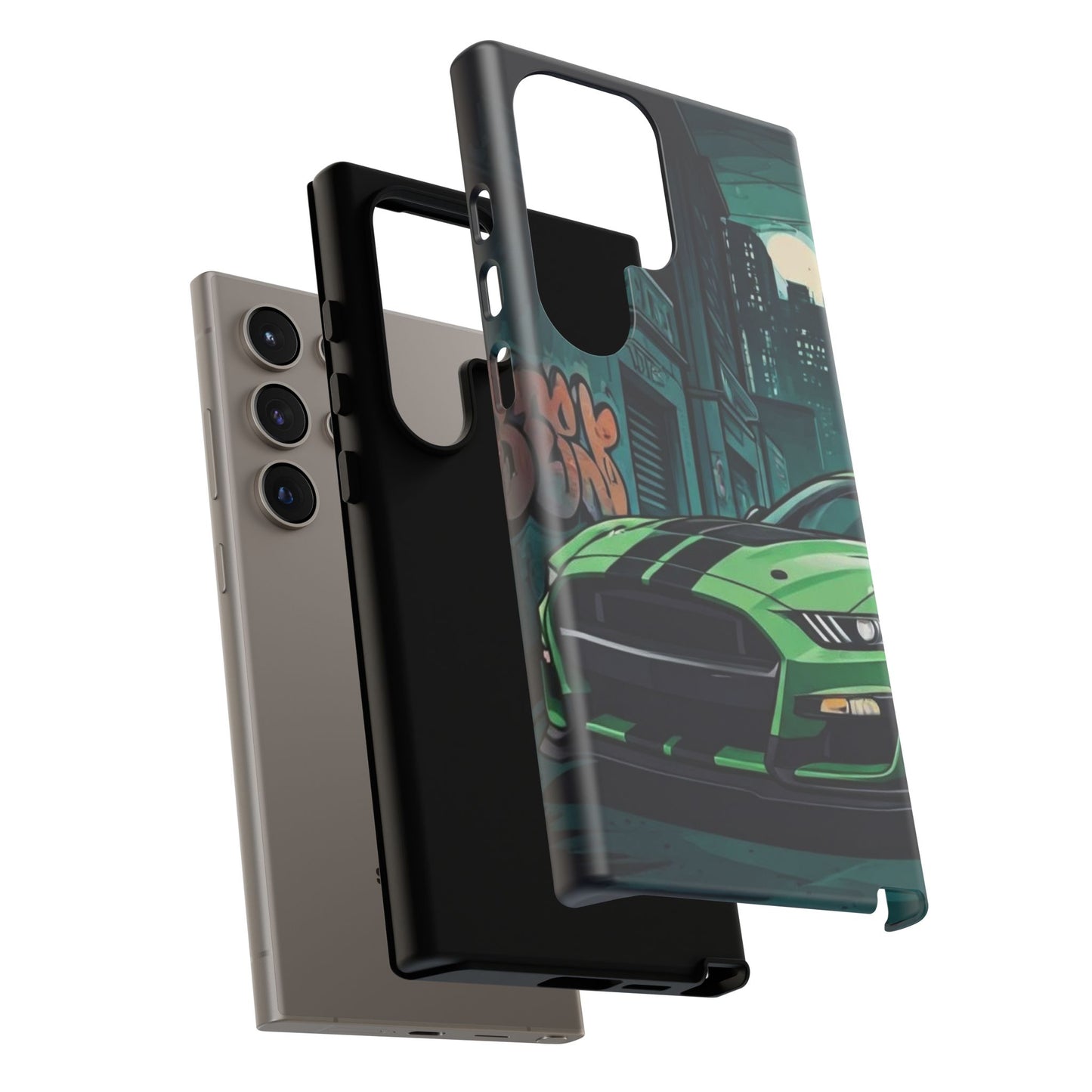 Ford Mustang Shelby GT500 Street Life-Dual Layer Ultra Tough Phone Case Printify by The Night Shift Automotive Apparel