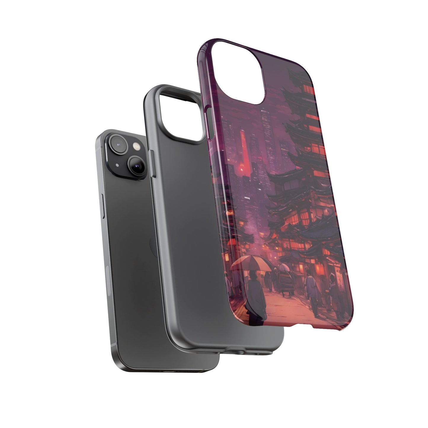 Traditional Japanese Village Countryside-Dual Layer Ultra Tough Phone Case Printify by The Night Shift Automotive Apparel