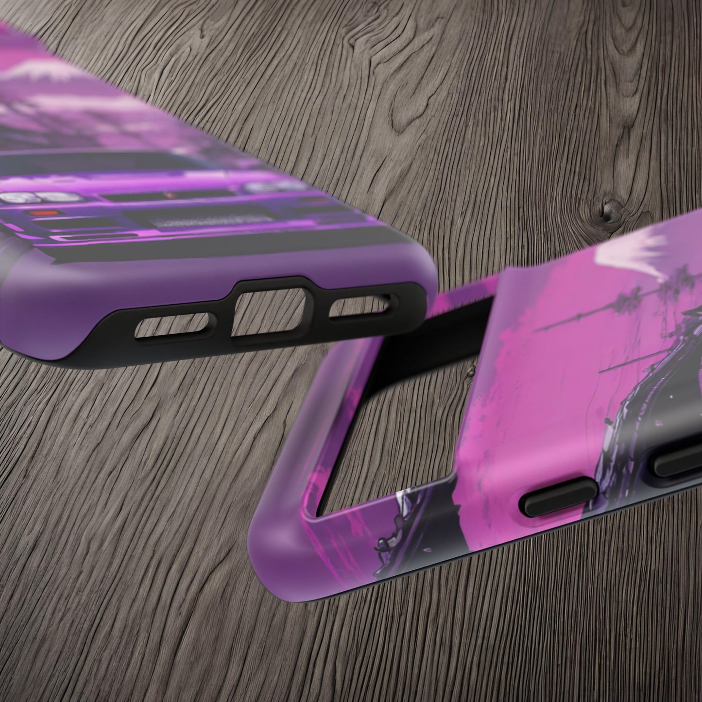Nissan Skyline R34 Mt Fuji-Dual Layer Ultra Tough Phone Case Printify by The Night Shift Automotive Apparel