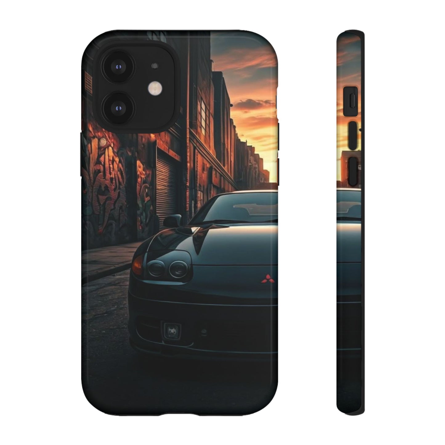 Mitsubishi 3000GT VR4 Street Life-Dual Layer Ultra Tough Phone Case iPhone 12 Glossy Printify by The Night Shift Automotive Apparel