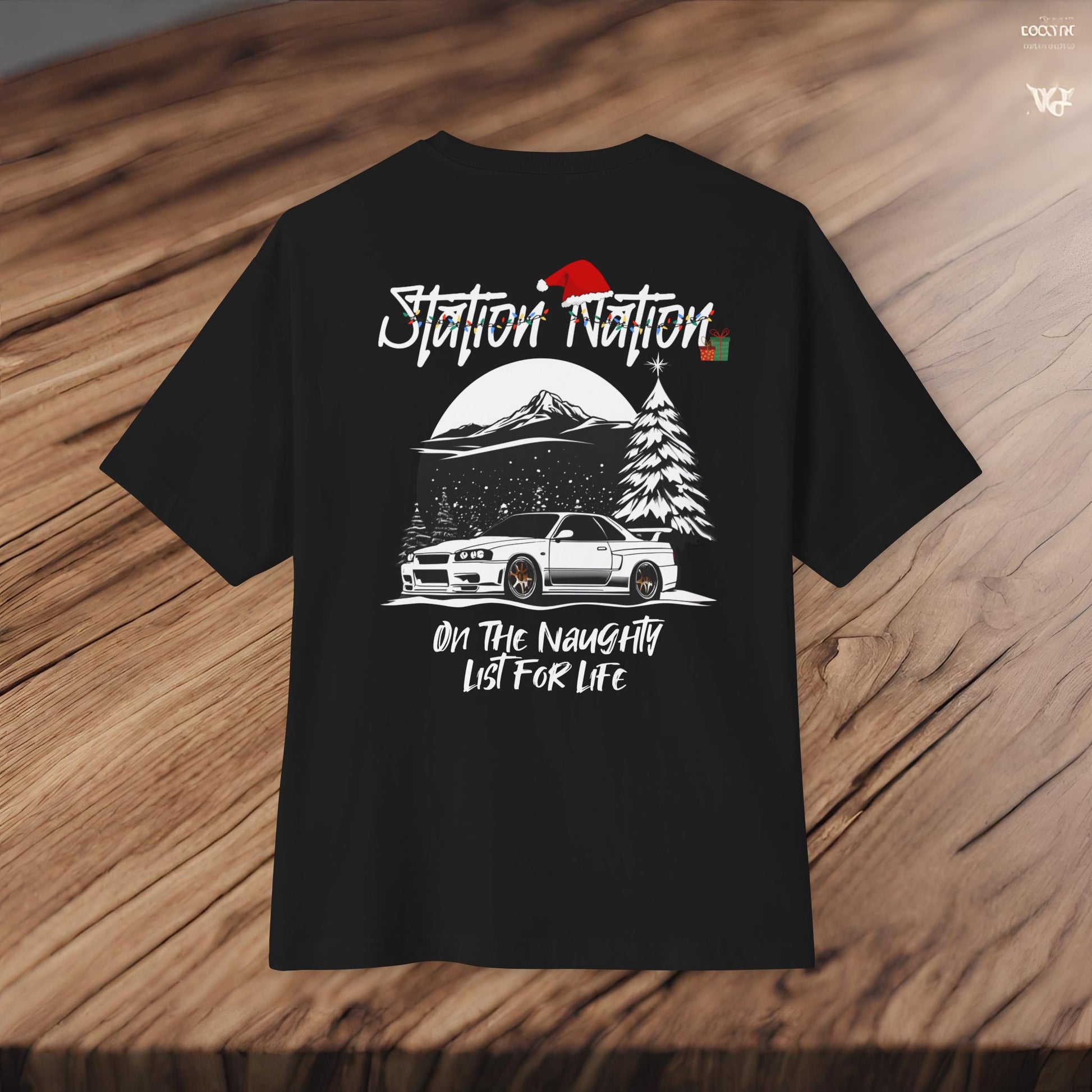 🎄 Christmas Limited Edition Station Nation-Premium, Ultra Soft Unisex Oversized Boxy Tee Printify by The Night Shift Automotive Apparel