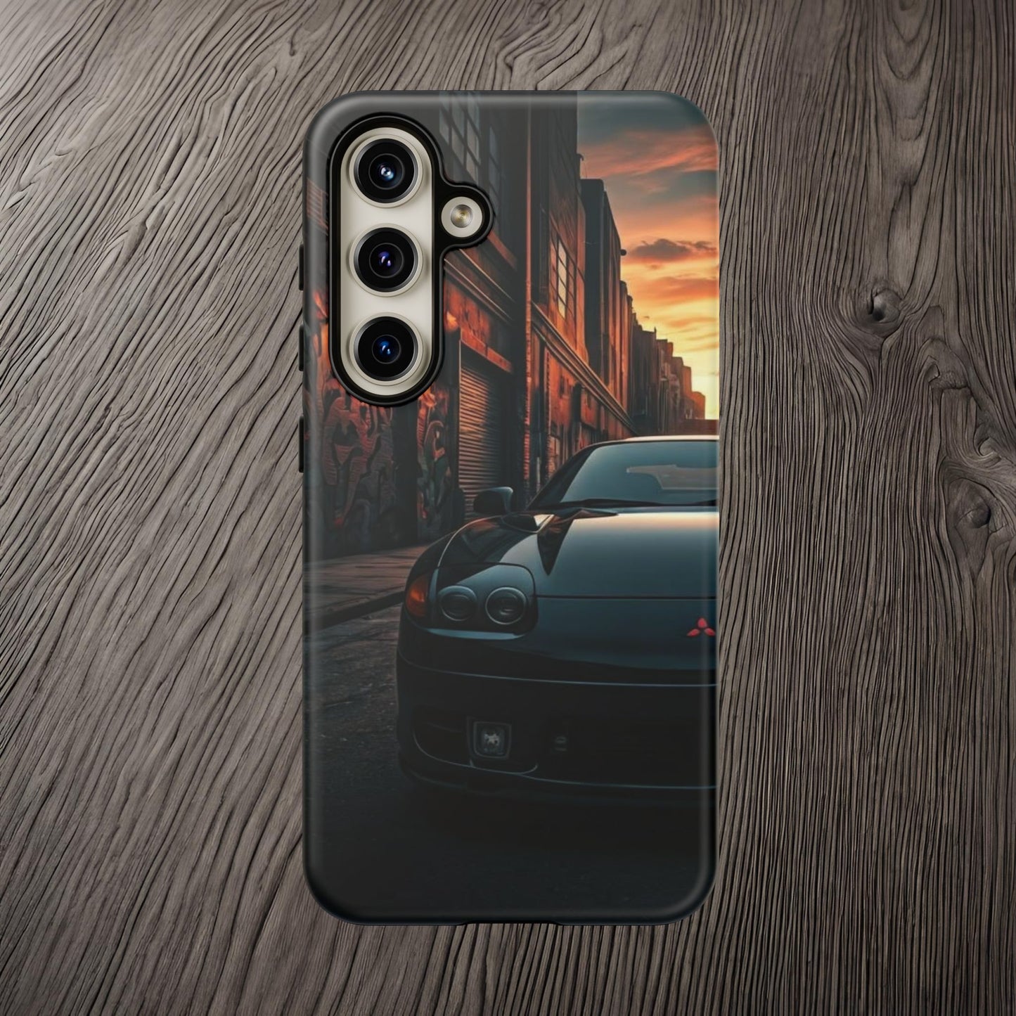 Mitsubishi 3000GT VR4 Street Life-Dual Layer Ultra Tough Phone Case Samsung Galaxy S24 Matte Printify by The Night Shift Automotive Apparel