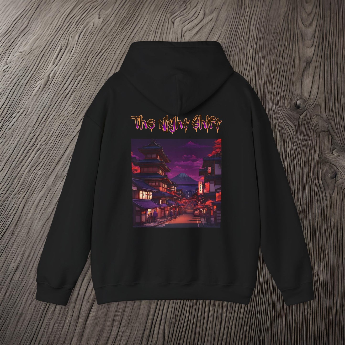 Volcanic Japanese Village-Ultra Soft, Premium Hoodie Printify by The Night Shift Automotive Apparel