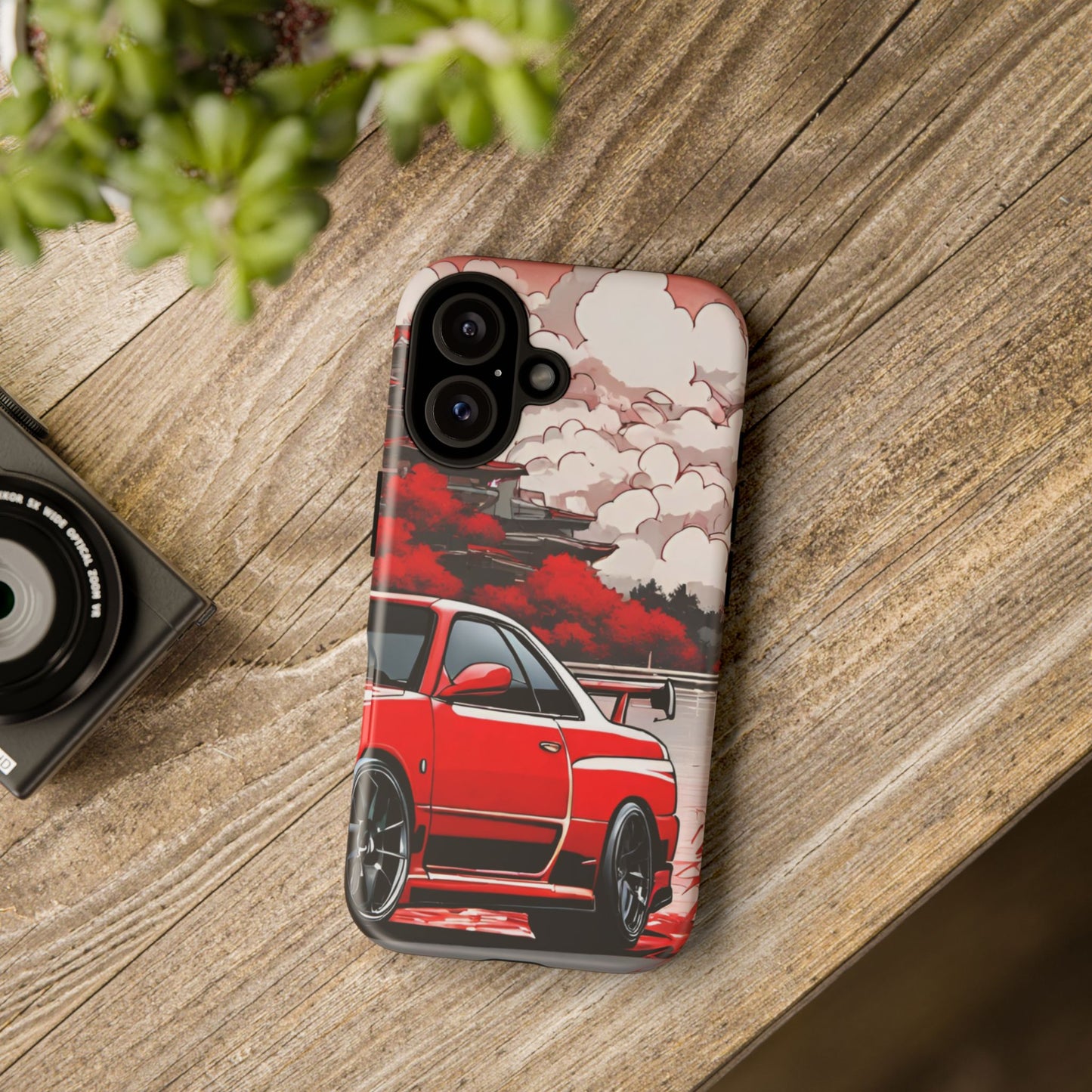 Nissan Skyline R34-Dual Layer Ultra Tough Phone Case iPhone 16 Matte Printify by The Night Shift Automotive Apparel