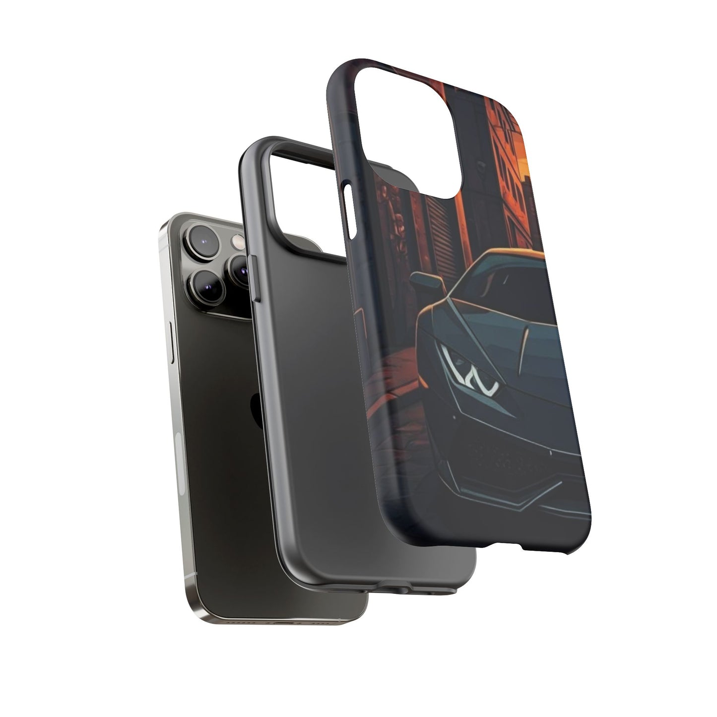 Lamborghini Huracan Street Life-Dual Layer Ultra Tough Phone Case Printify by The Night Shift Automotive Apparel