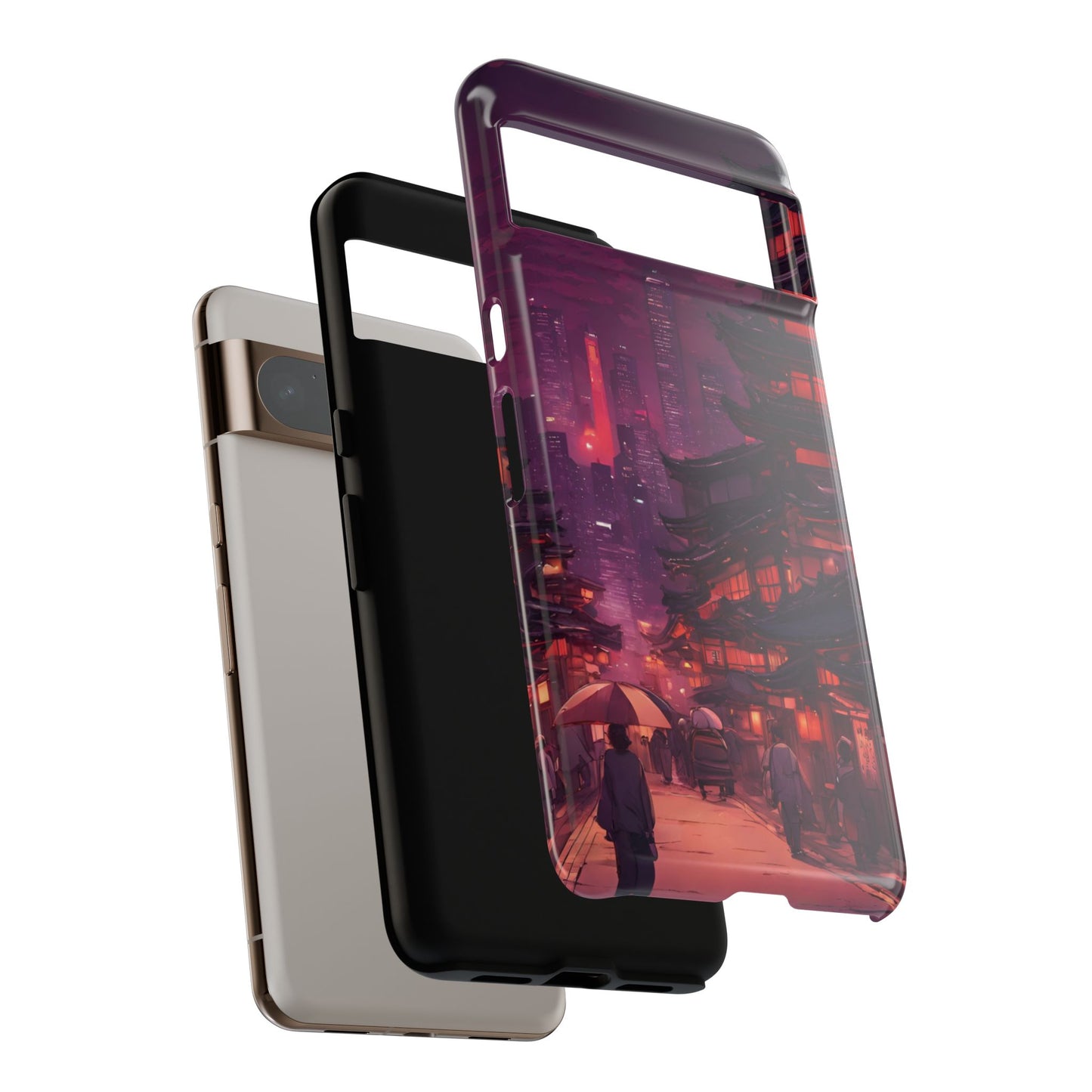 Traditional Japanese Village Countryside-Dual Layer Ultra Tough Phone Case Printify by The Night Shift Automotive Apparel