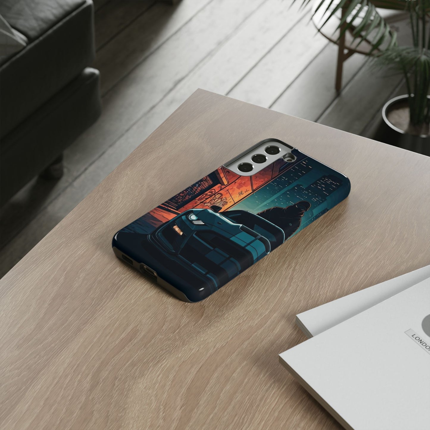 Ford Mustang Shelby GT350 Street Life-Dual Layer Ultra Tough Phone Case Samsung Galaxy S22 Plus Glossy Printify by The Night Shift Automotive Apparel