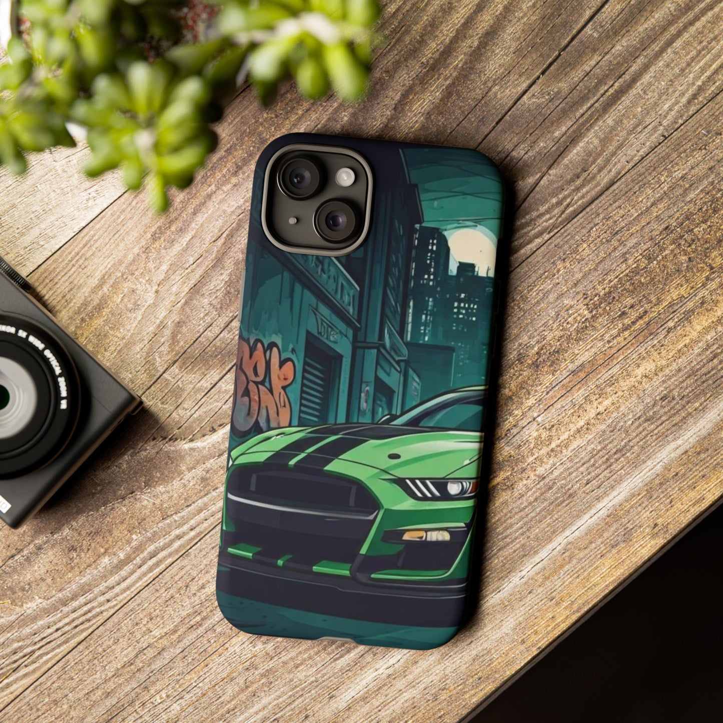 Ford Mustang Shelby GT500 Street Life-Dual Layer Ultra Tough Phone Case iPhone 15 Plus Matte Printify by The Night Shift Automotive Apparel