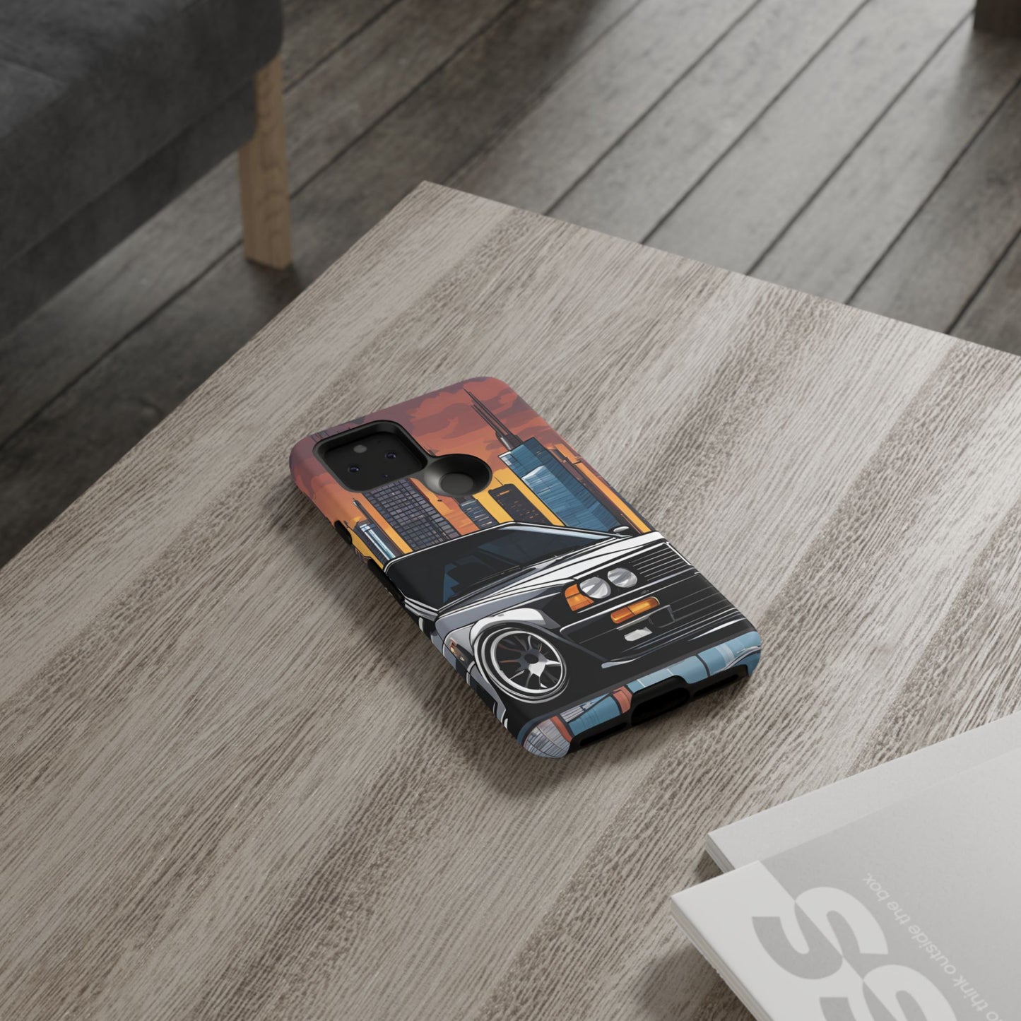 BMW E30 M3-Dual Layer Ultra Tough Phone Case Google Pixel 5 5G Matte Printify by The Night Shift Automotive Apparel