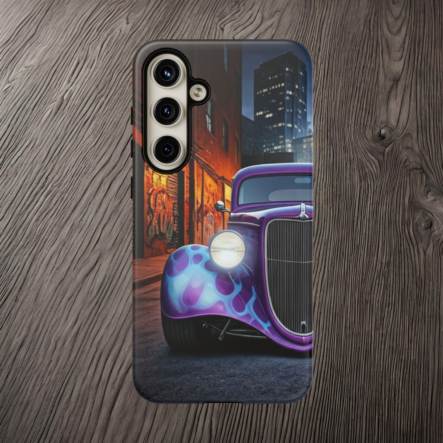 1934 Ford Street Life-Dual Layer Ultra Tough Phone Case Samsung Galaxy S24 Plus Matte Printify by The Night Shift Automotive Apparel
