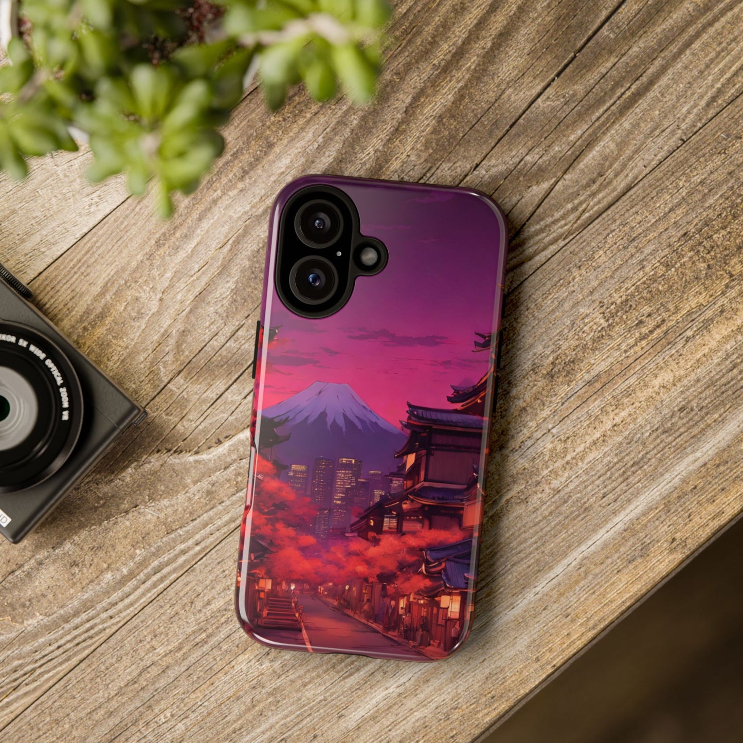 Traditional Japanese Village Countryside-Dual Layer Ultra Tough Phone Case iPhone 16 Glossy Printify by The Night Shift Automotive Apparel