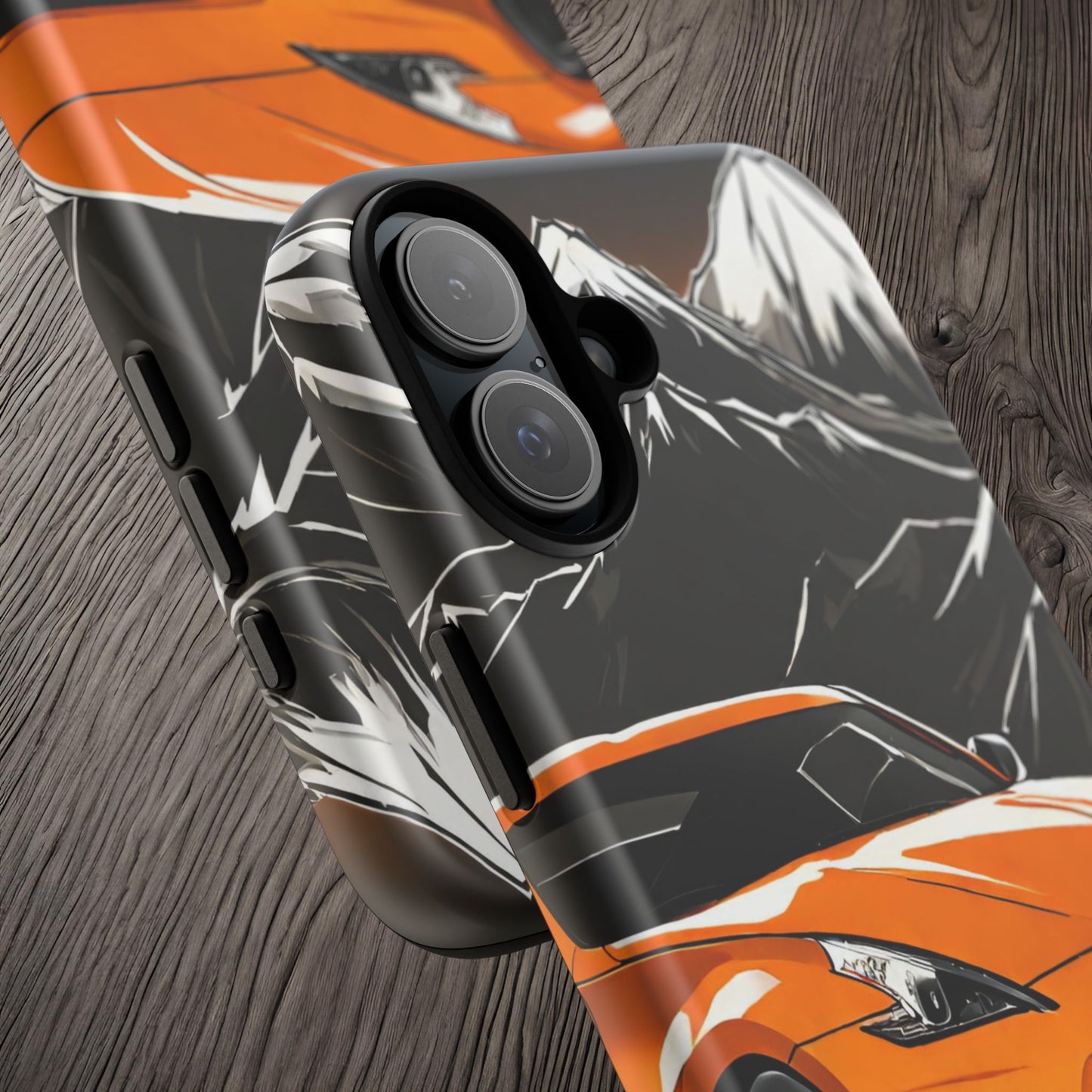 Nissan 370Z Mt Fuji-Dual Layer Ultra Tough Phone Case Printify by The Night Shift Automotive Apparel