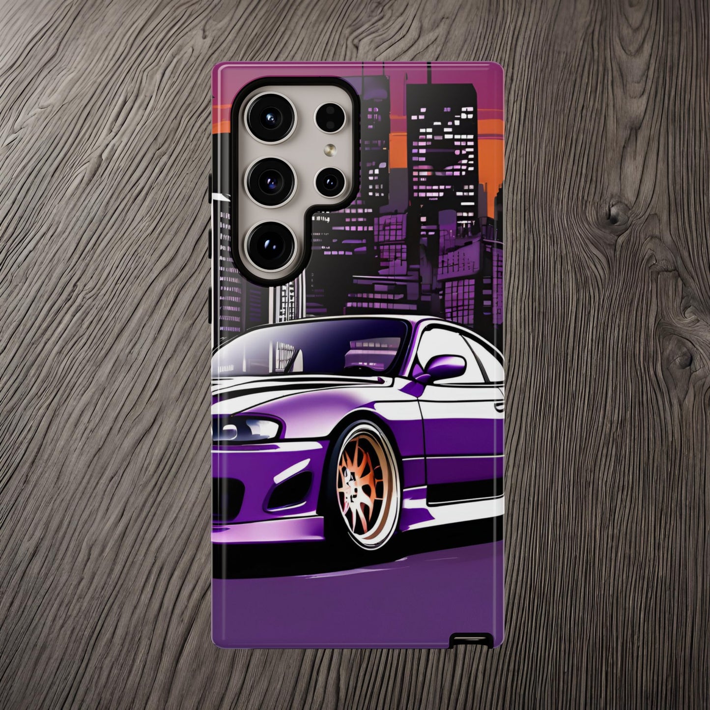 Nissan 240sx S15-Dual Layer Ultra Tough Phone Case Samsung Galaxy S24 Ultra Glossy Printify by The Night Shift Automotive Apparel