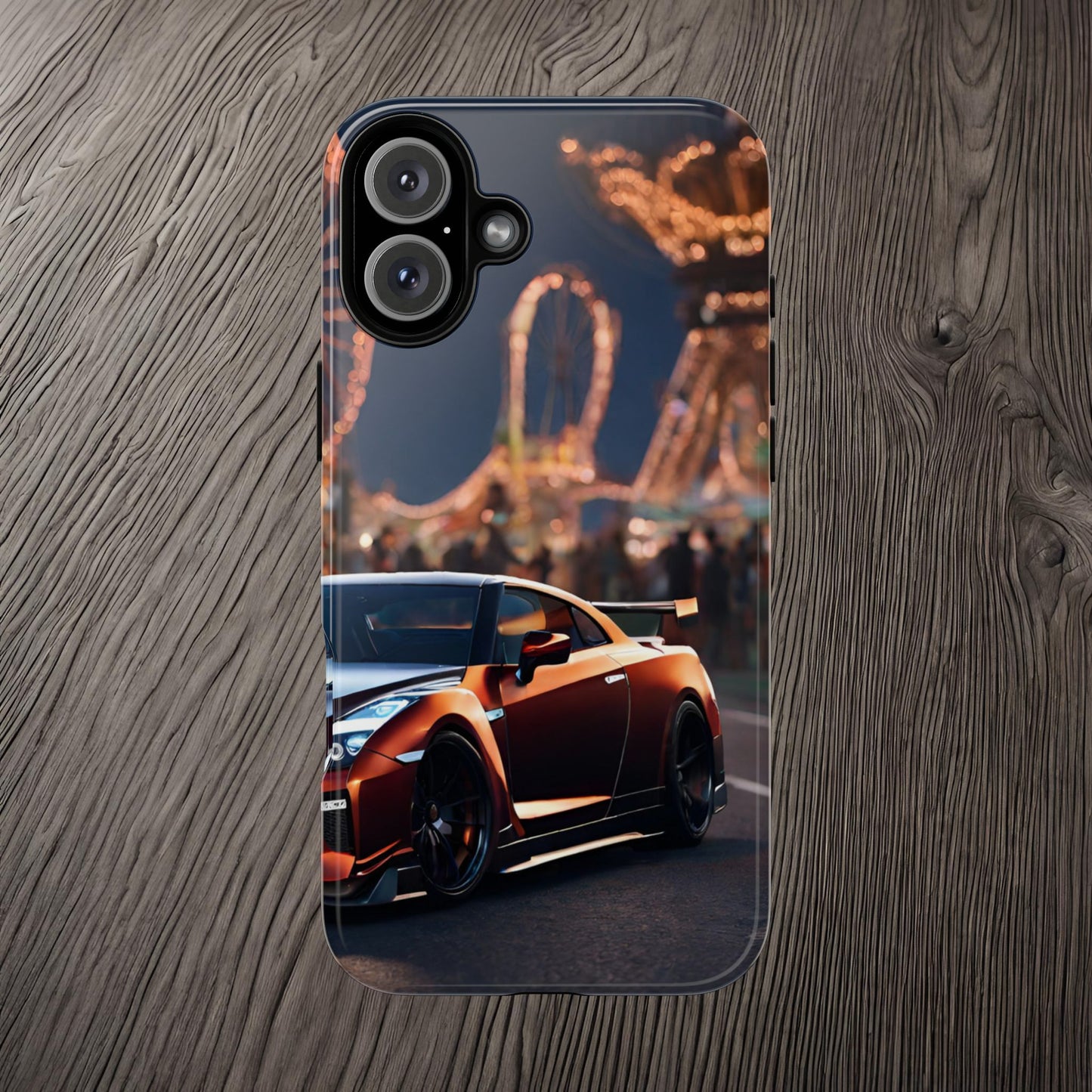 Nissan GTR R35-Dual Layer Ultra Tough Phone Case iPhone 16 Plus Glossy Printify by The Night Shift Automotive Apparel