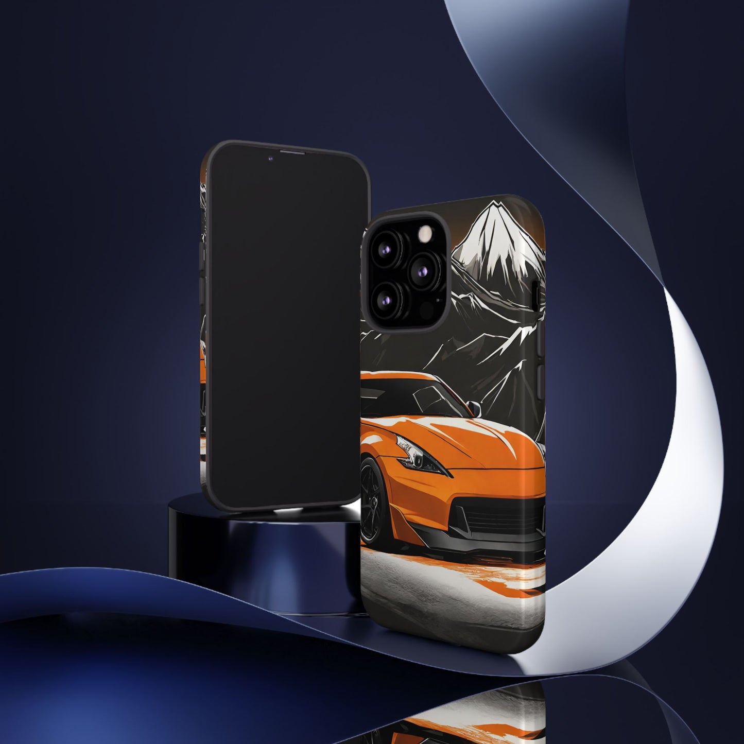 Nissan 370Z Mt Fuji-Dual Layer Ultra Tough Phone Case iPhone 13 Pro Glossy Printify by The Night Shift Automotive Apparel