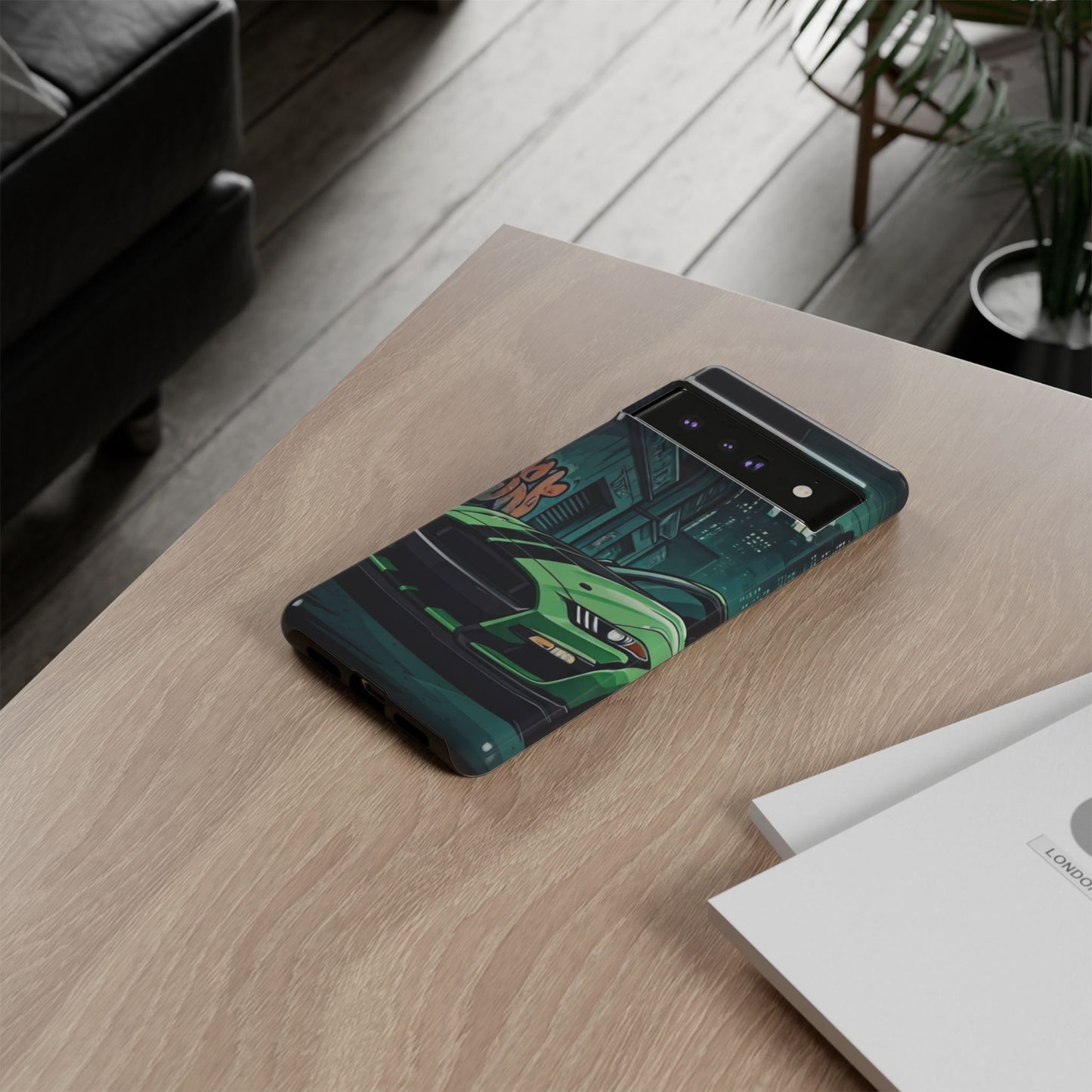Ford Mustang Shelby GT500 Street Life-Dual Layer Ultra Tough Phone Case Google Pixel 6 Pro Glossy Printify by The Night Shift Automotive Apparel