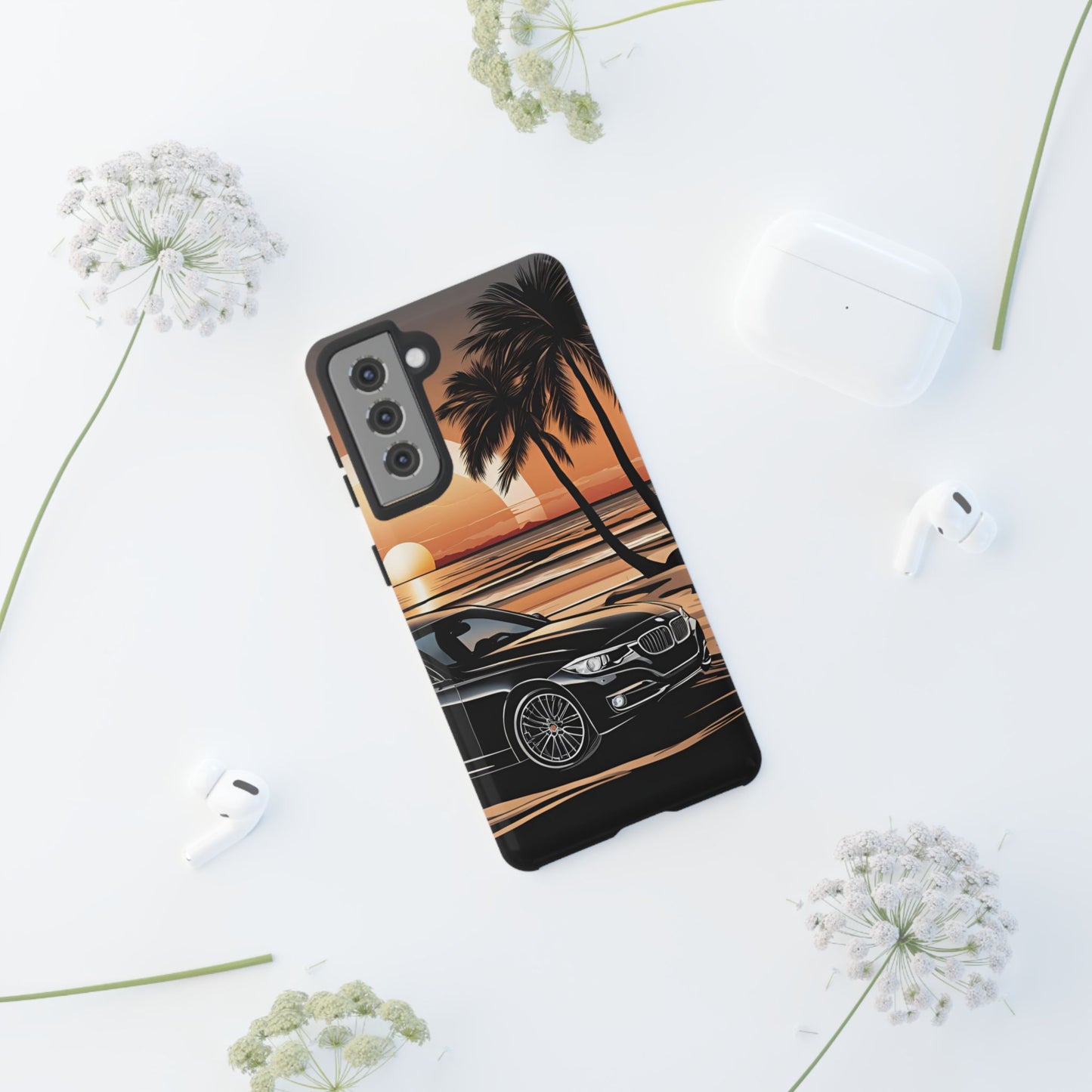BMW Sunset On The Beach-Dual Layer Ultra Tough Phone Case Printify by The Night Shift Automotive Apparel