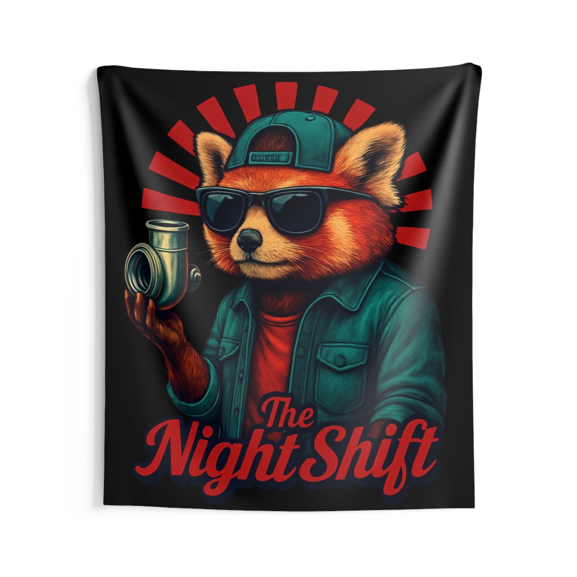 The Night Shift Indoor Wall Tapestries - Shop Banner 68" × 80" Printify by The Night Shift Automotive Apparel