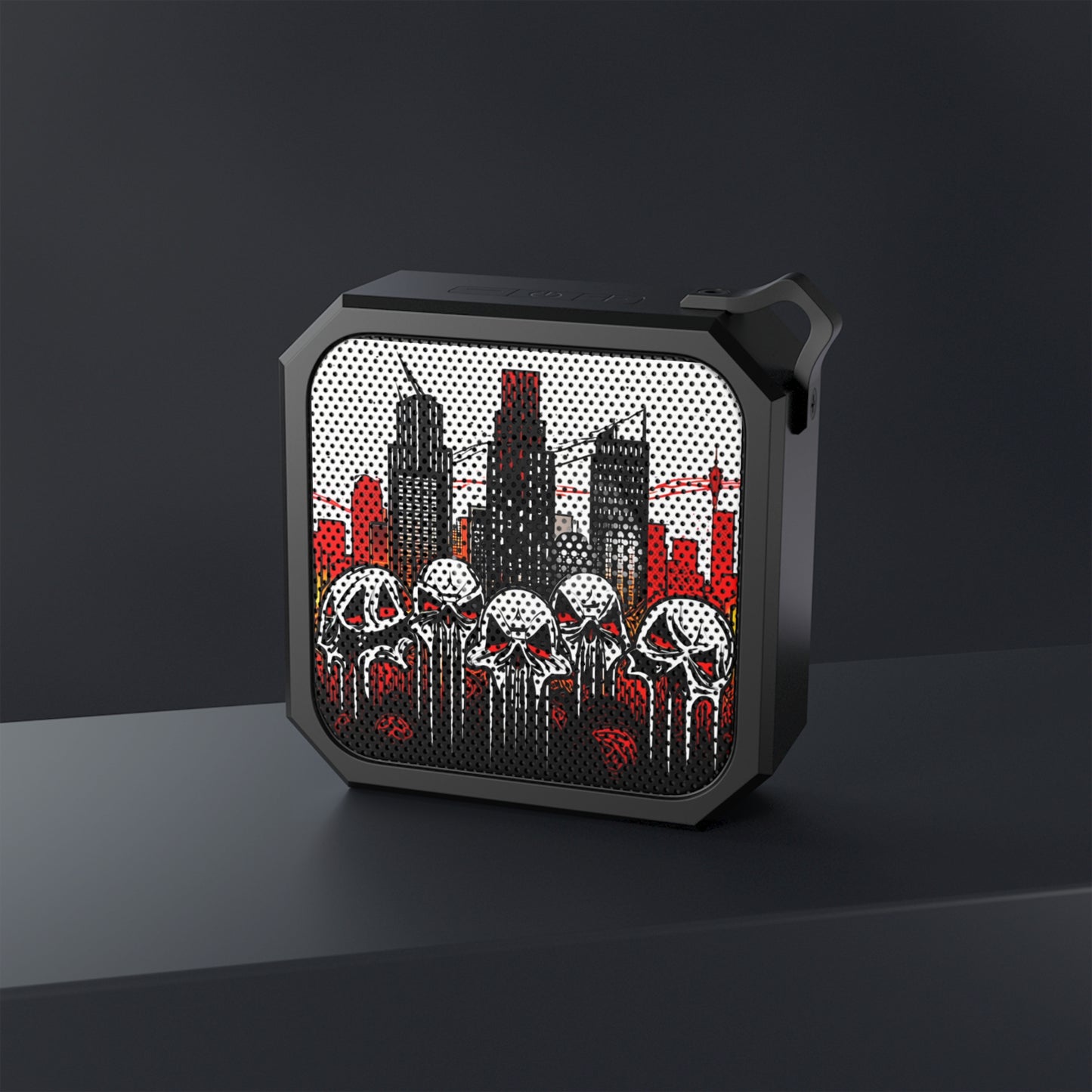 Dripping Skulls-High Quality Blackwater Outdoor Bluetooth Speaker Printify by The Night Shift Automotive Apparel