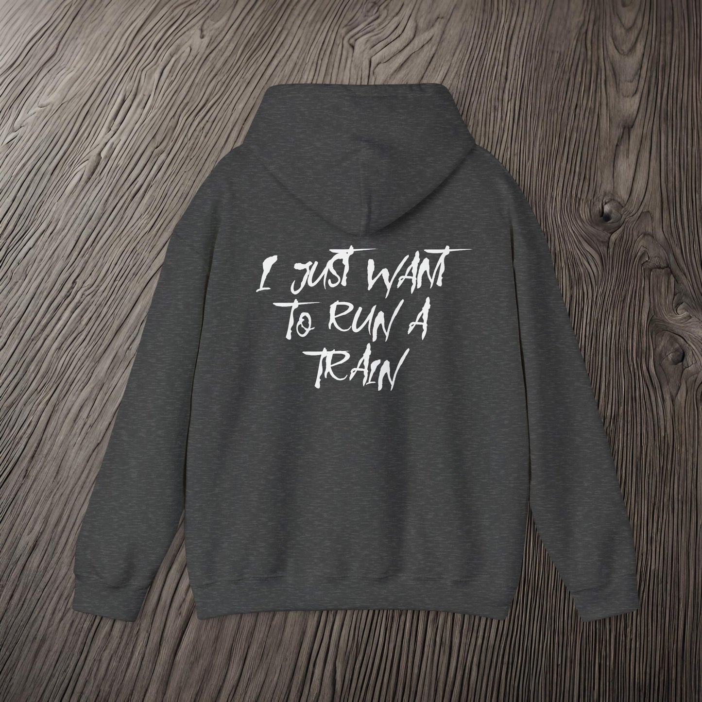 I Just Want To Run A Train-Ultra Soft, Premium Hoodie Printify by The Night Shift Automotive Apparel