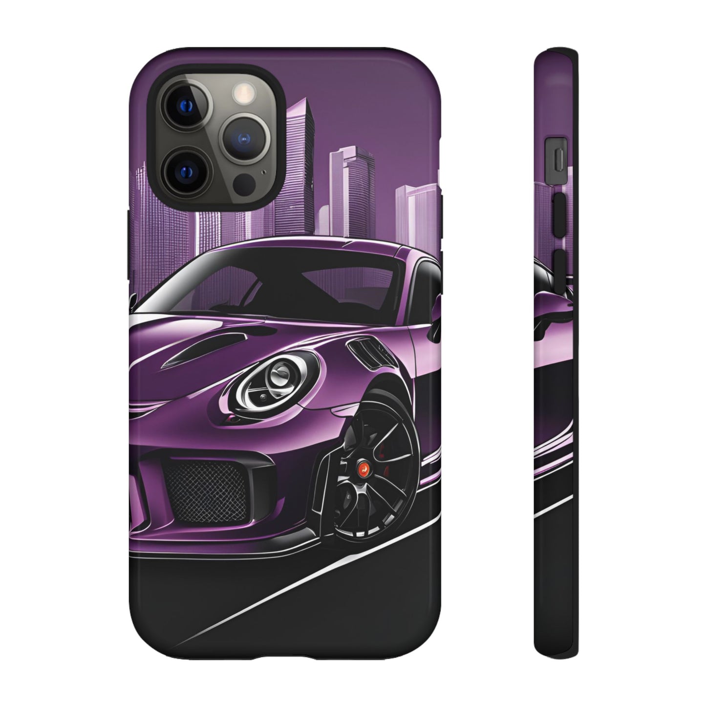 Porsche 911 GT3 RS-Dual Layer Ultra Tough Phone Case iPhone 12 Pro Glossy Printify by The Night Shift Automotive Apparel