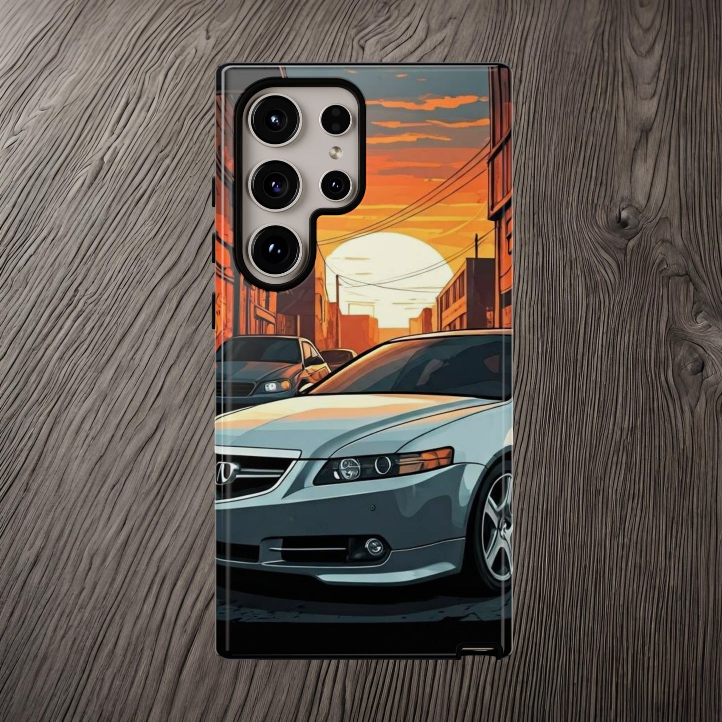 Acura TL Street Life-Dual Layer Ultra Tough Phone Case Samsung Galaxy S24 Ultra Glossy Printify by The Night Shift Automotive Apparel