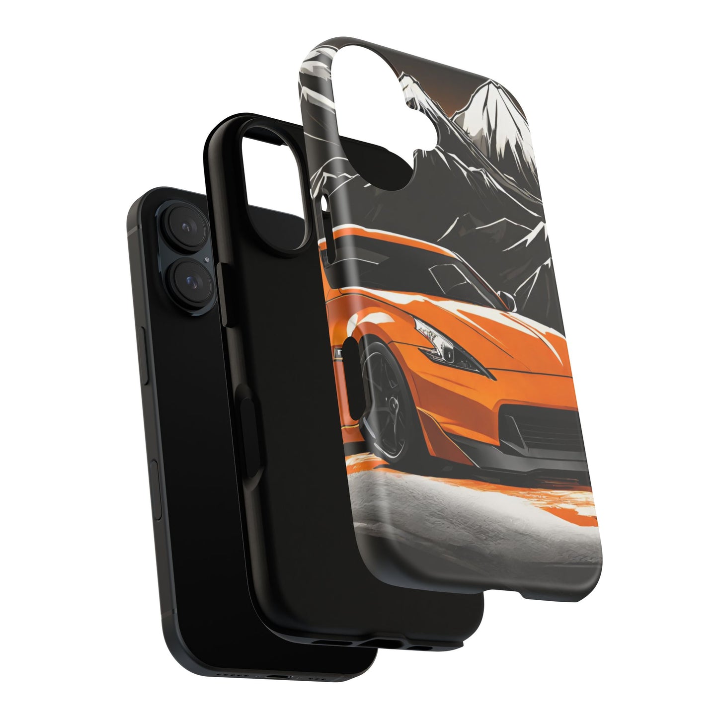 Nissan 370Z Mt Fuji-Dual Layer Ultra Tough Phone Case Printify by The Night Shift Automotive Apparel