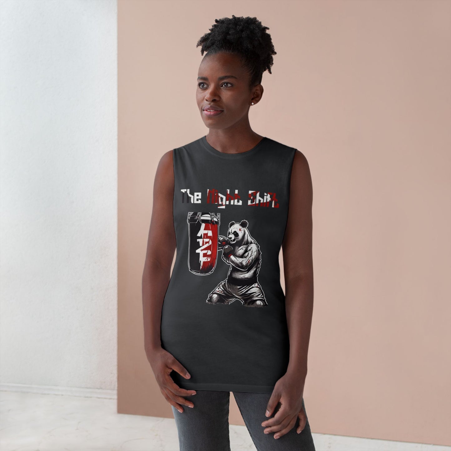Panda Boxing Champ - Premium Unisex Barnard Tank Top Printify by The Night Shift Automotive Apparel