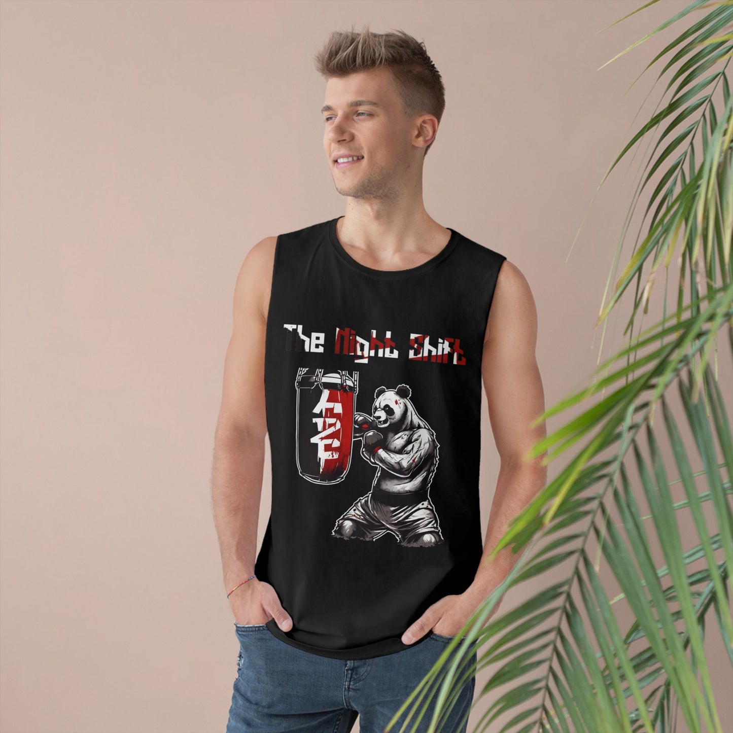 Panda Boxing Champ - Premium Unisex Barnard Tank Top Printify by The Night Shift Automotive Apparel