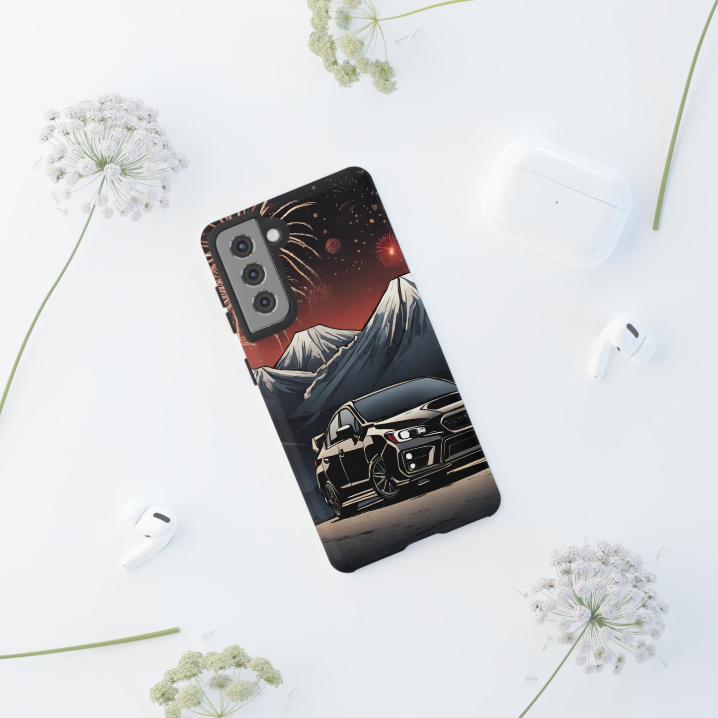 Subaru WRX/STI Fireworks-Dual Layer Ultra Tough Phone Case Printify by The Night Shift Automotive Apparel